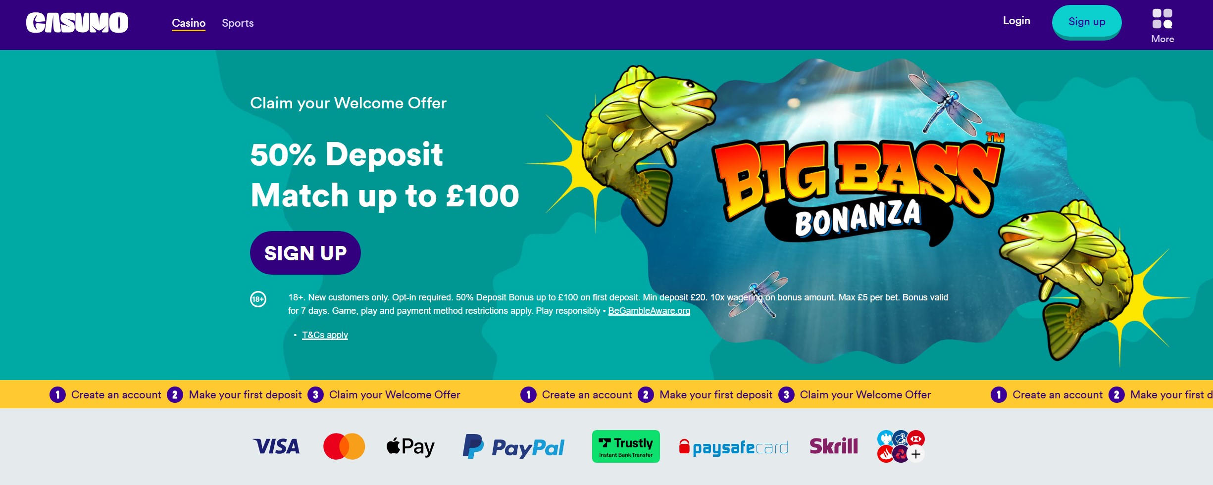 Casumo Welcome Bonus