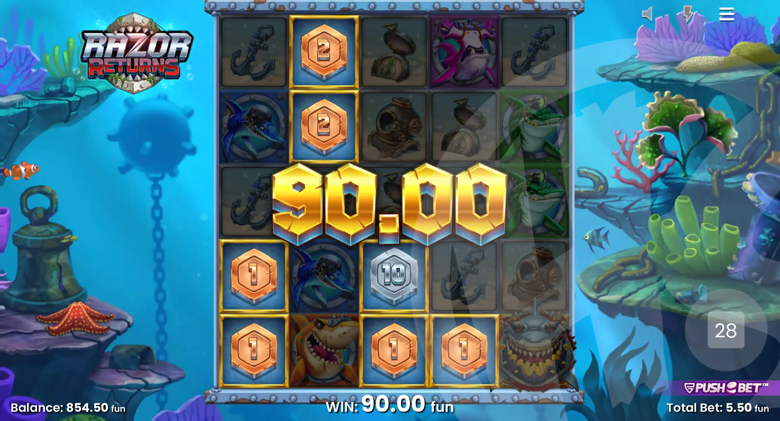 Razor Shark Slot Review, Game by Push Gaming