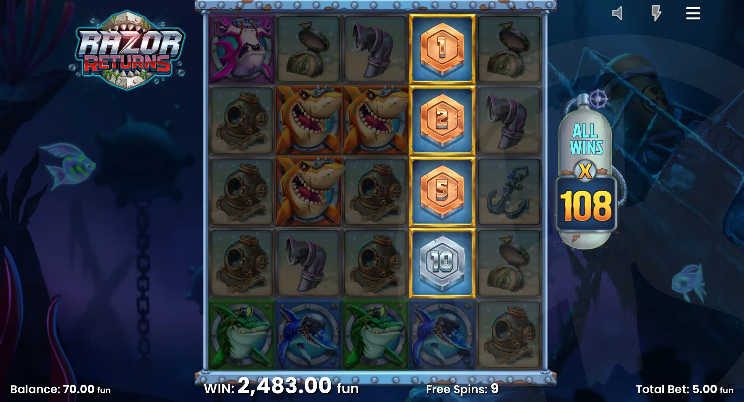 Free Spins Continue Until There are No Mystery Symbols in View