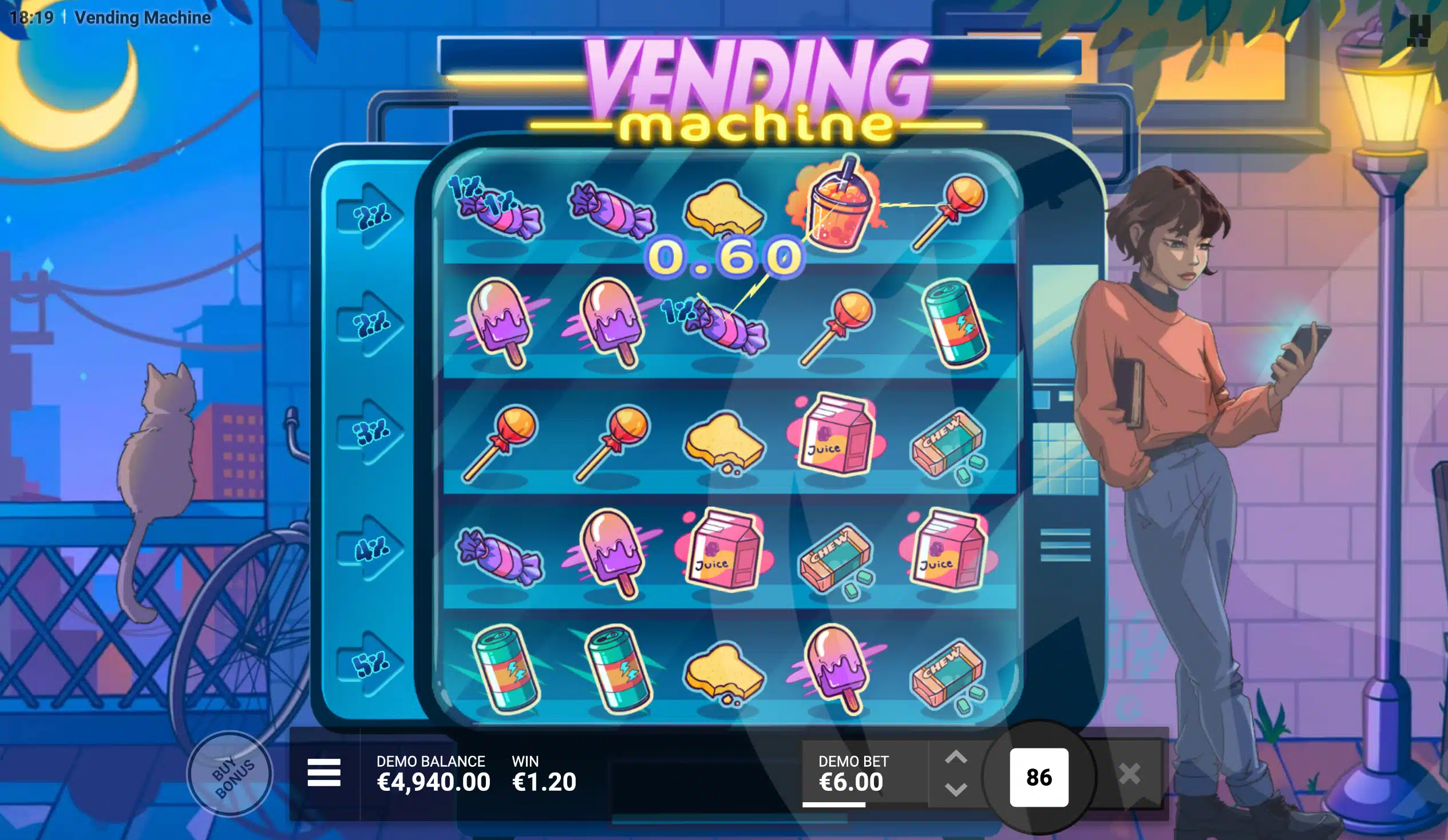 Vending Machine Offers Players 35 Fixed Win Lines