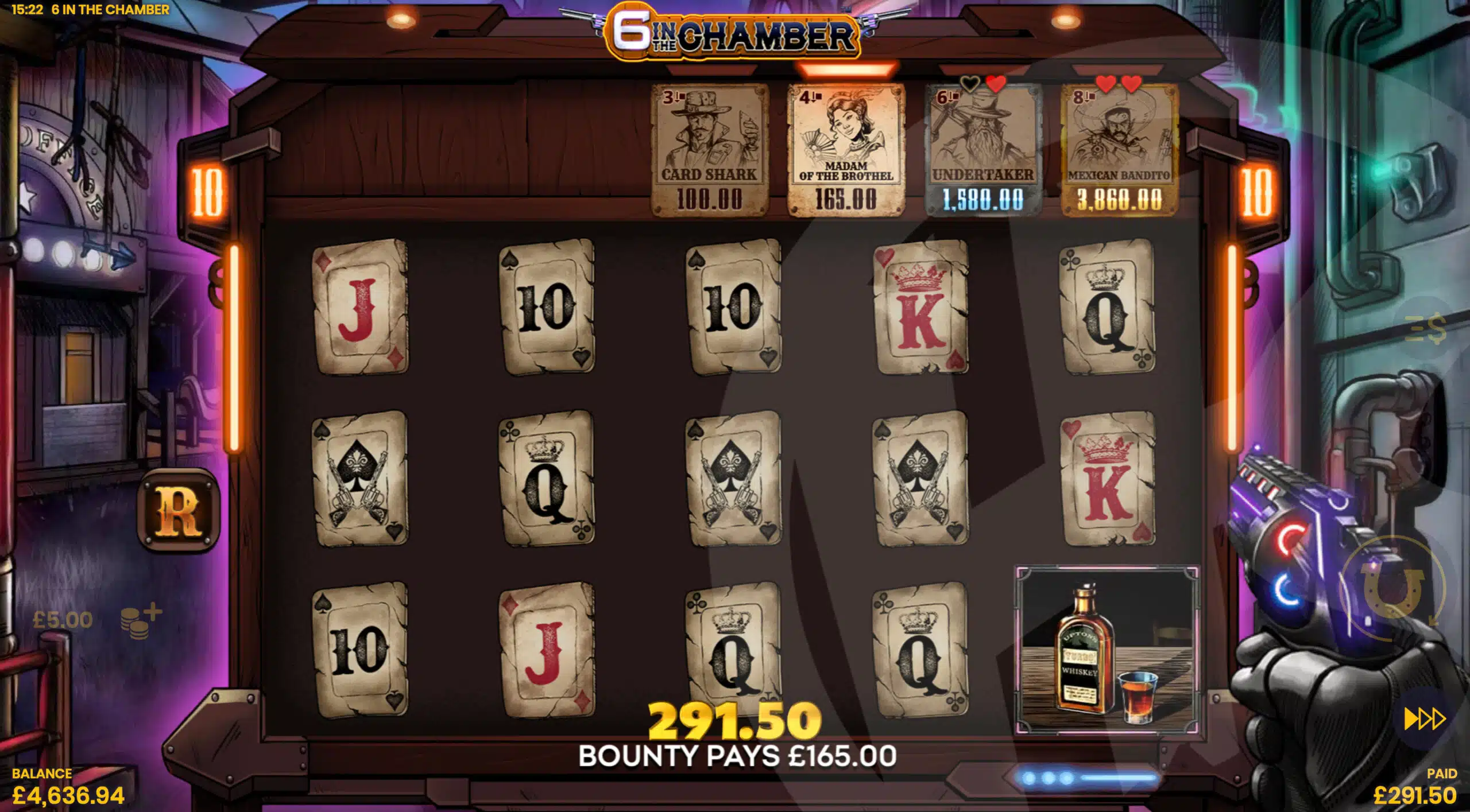 6 In The Chamber Free Spins - Rookie Mode