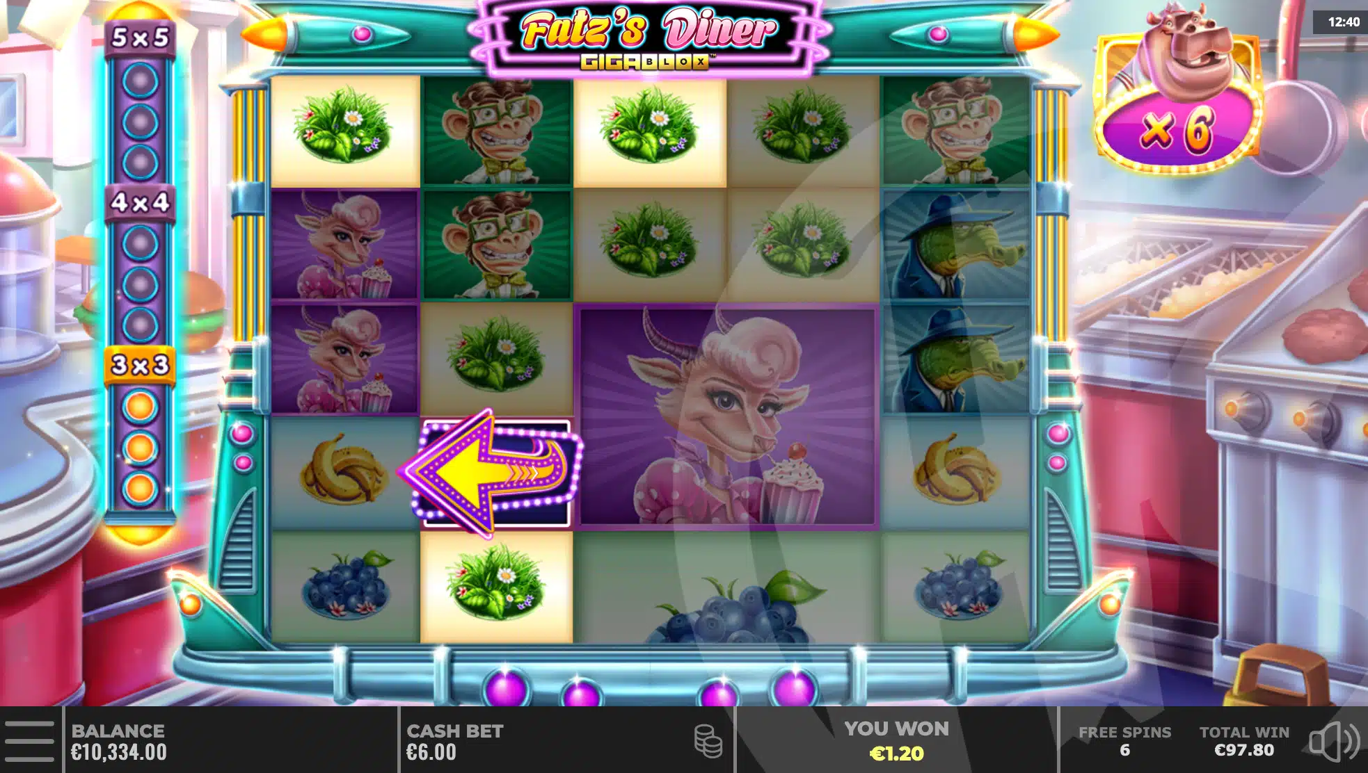Expand & Respin Symbols are Collected During Free Spins and Increase Minimum GigaReel Sizes