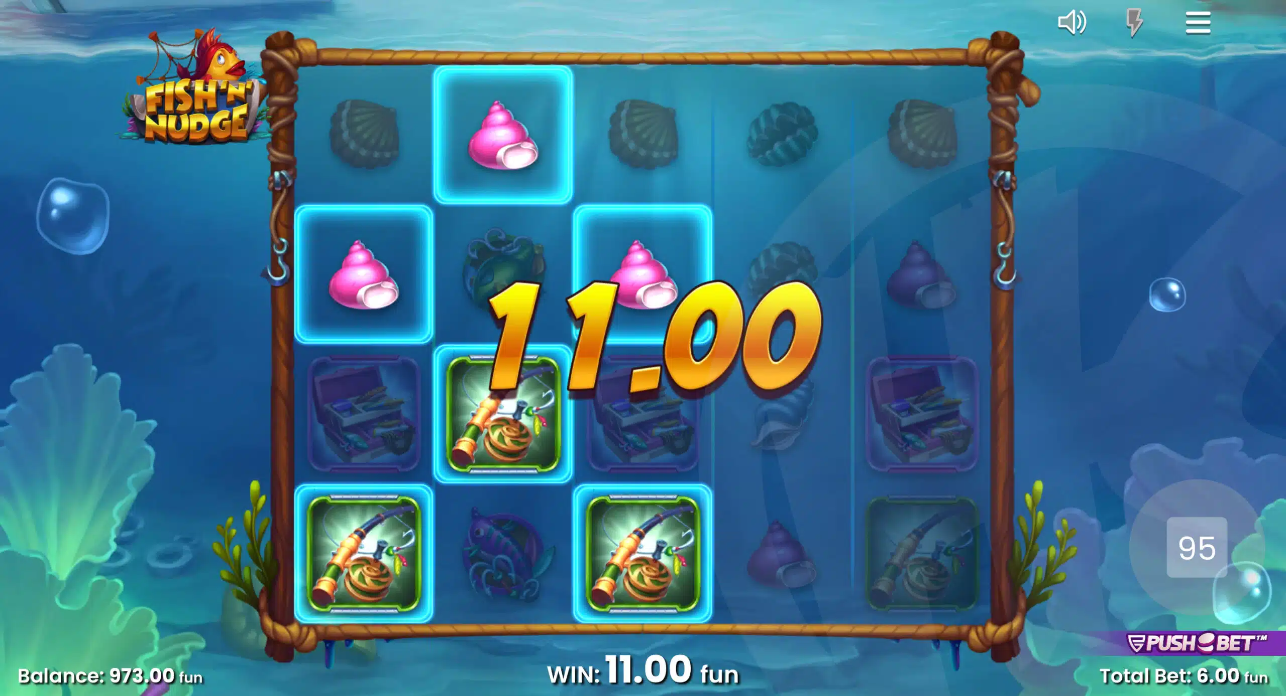 Fish 'n' Nudge Offers Players 20 Fixed Lines