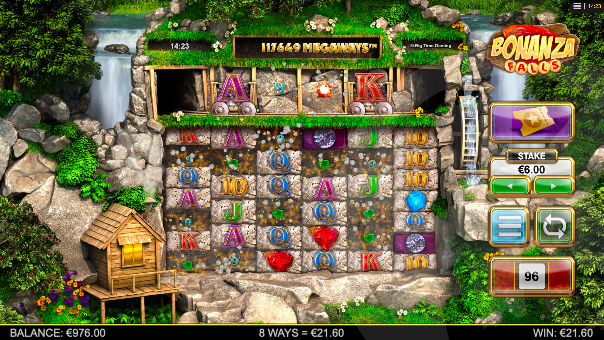 Bonanza Falls Offers Players up to 117,649 Ways to Win
