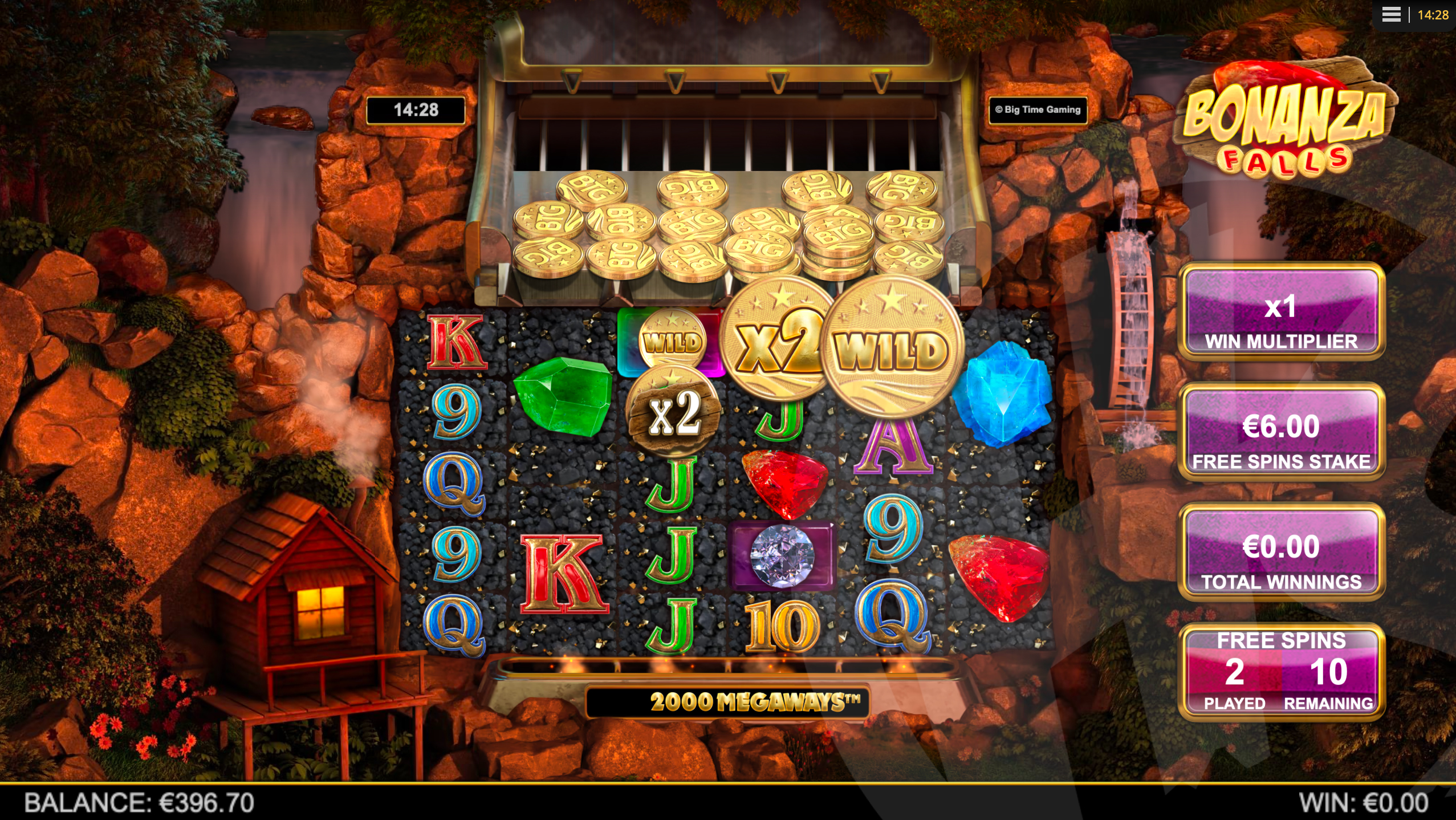 Bonus Coins Can Drop Onto the Reels During Free Spins with Megadozer