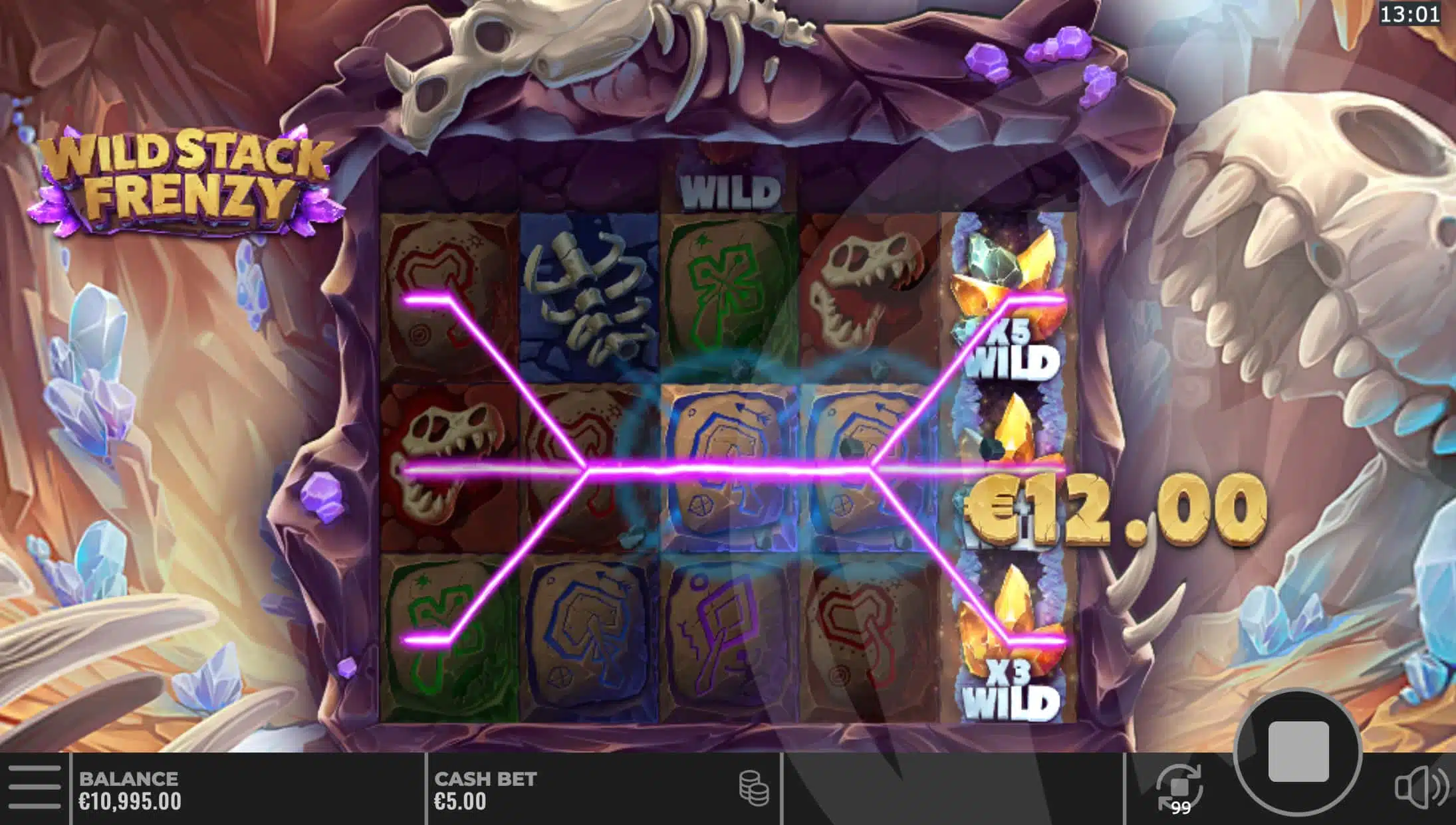 Wild Stack Frenzy Offers Players 20 Fixed Win Lines That Pay Both Ways
