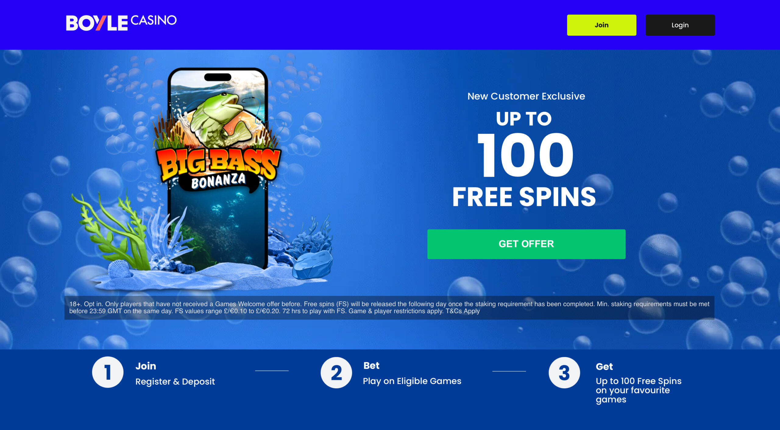 Boyle Casino Welcome Bonus