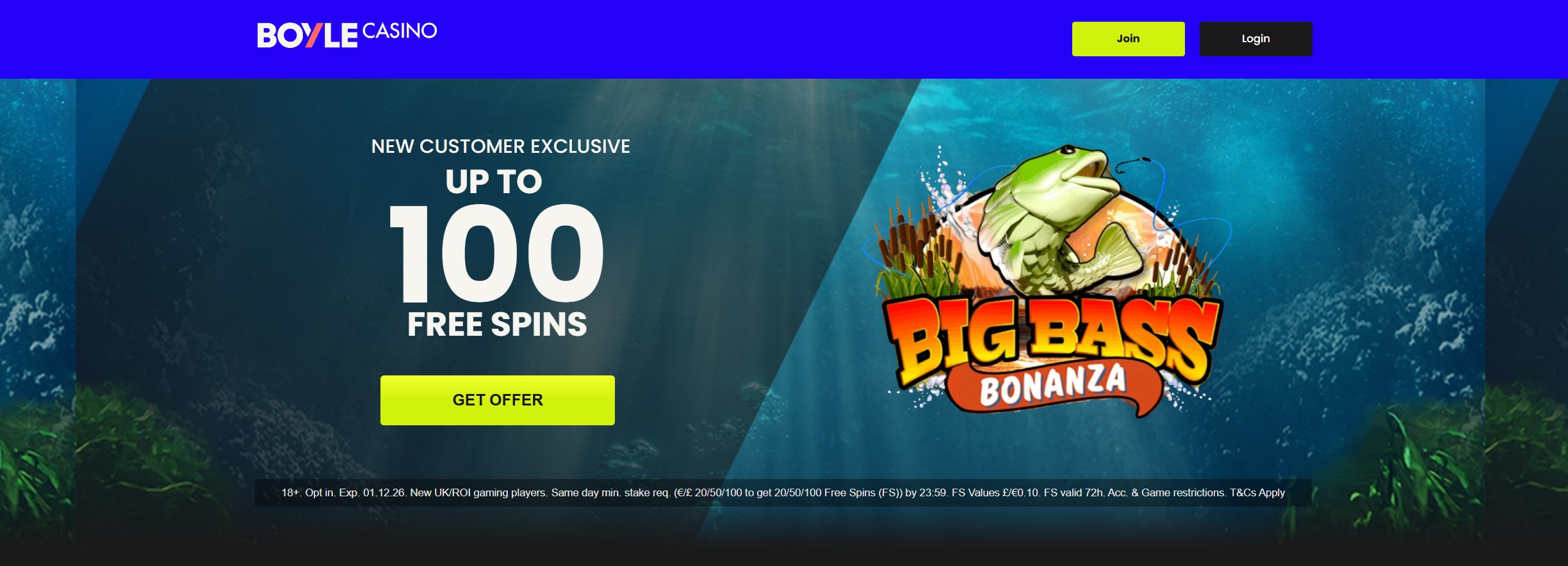 Boyle Casino Welcome Bonus