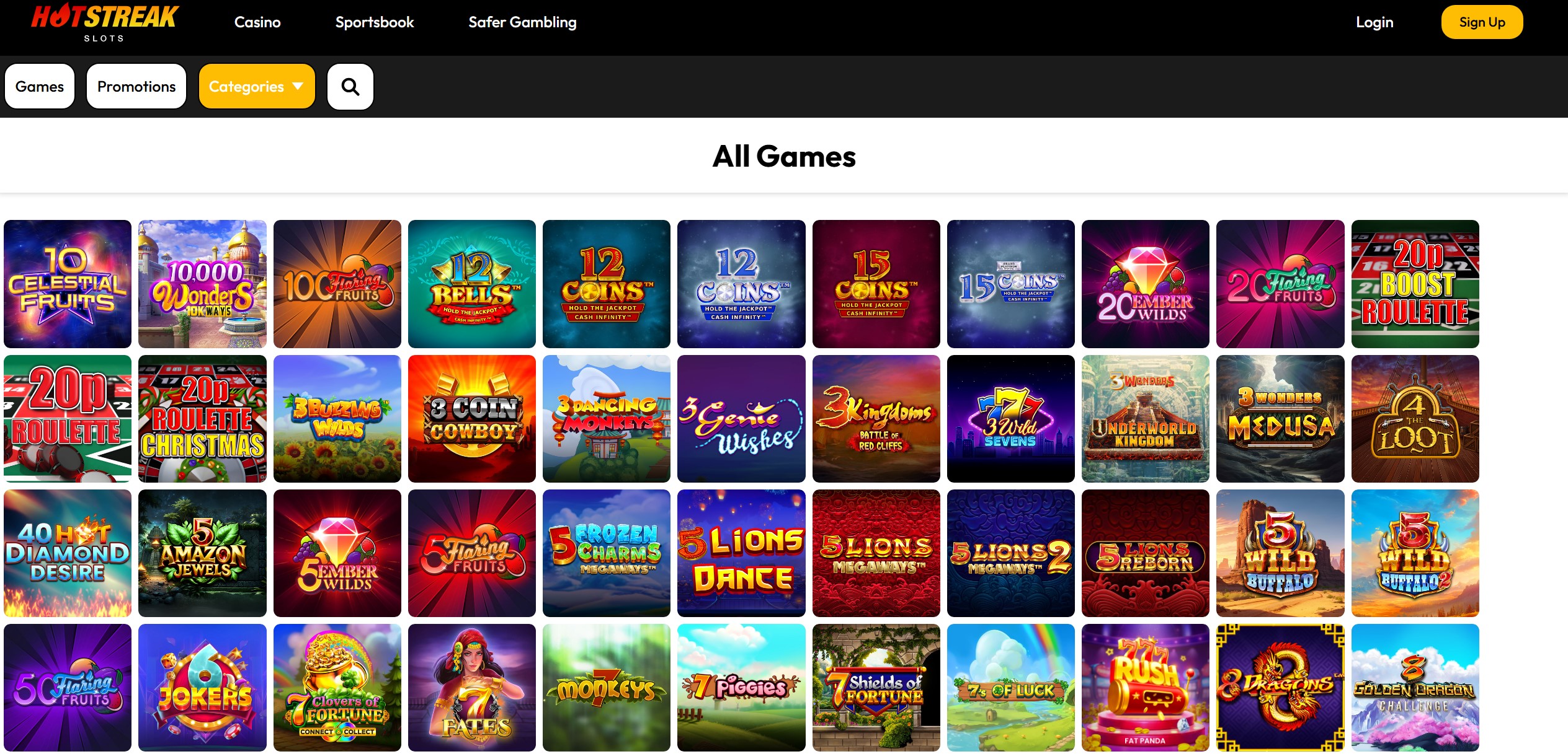 Hot Streak Game Selection