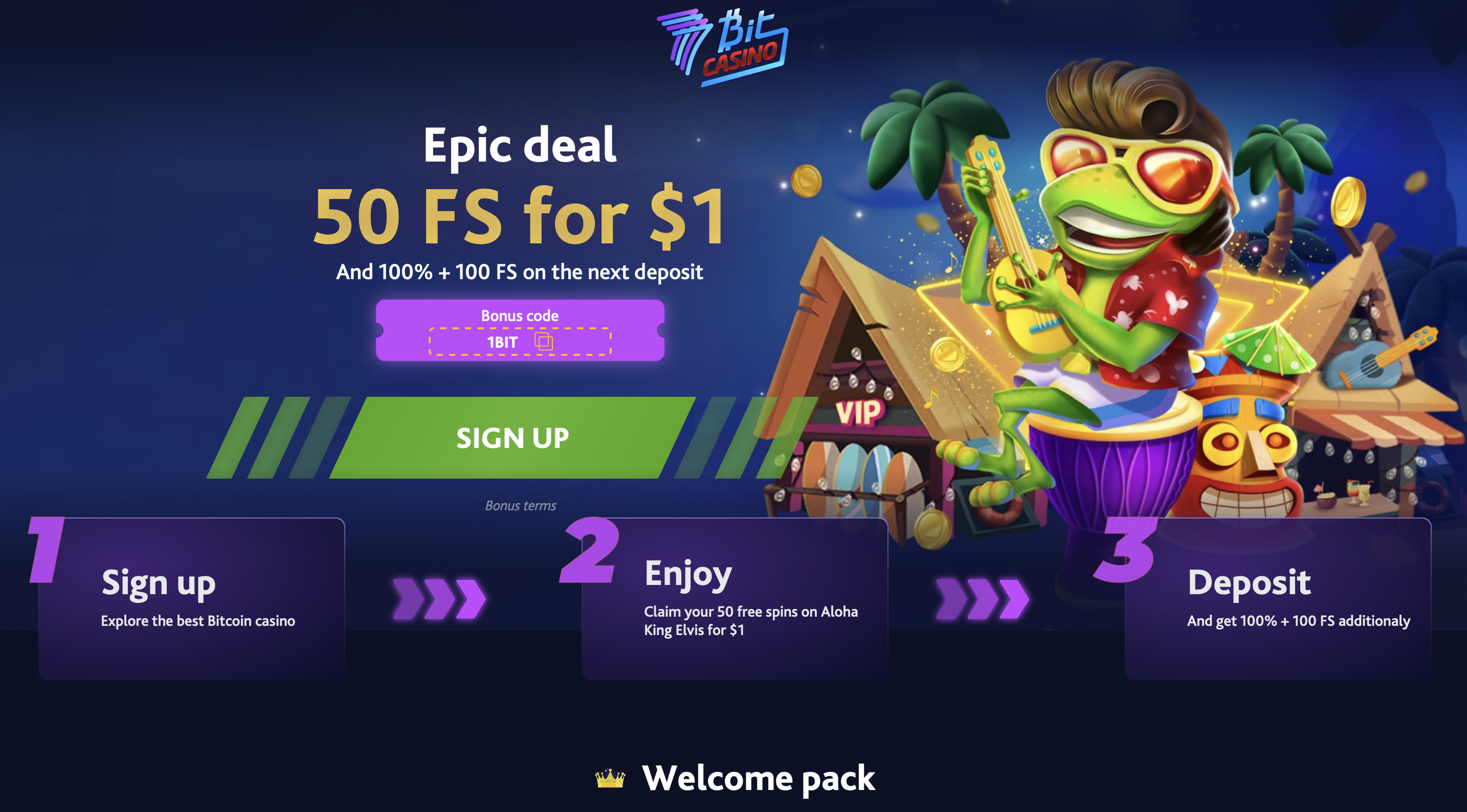 7BitCasino Homepage