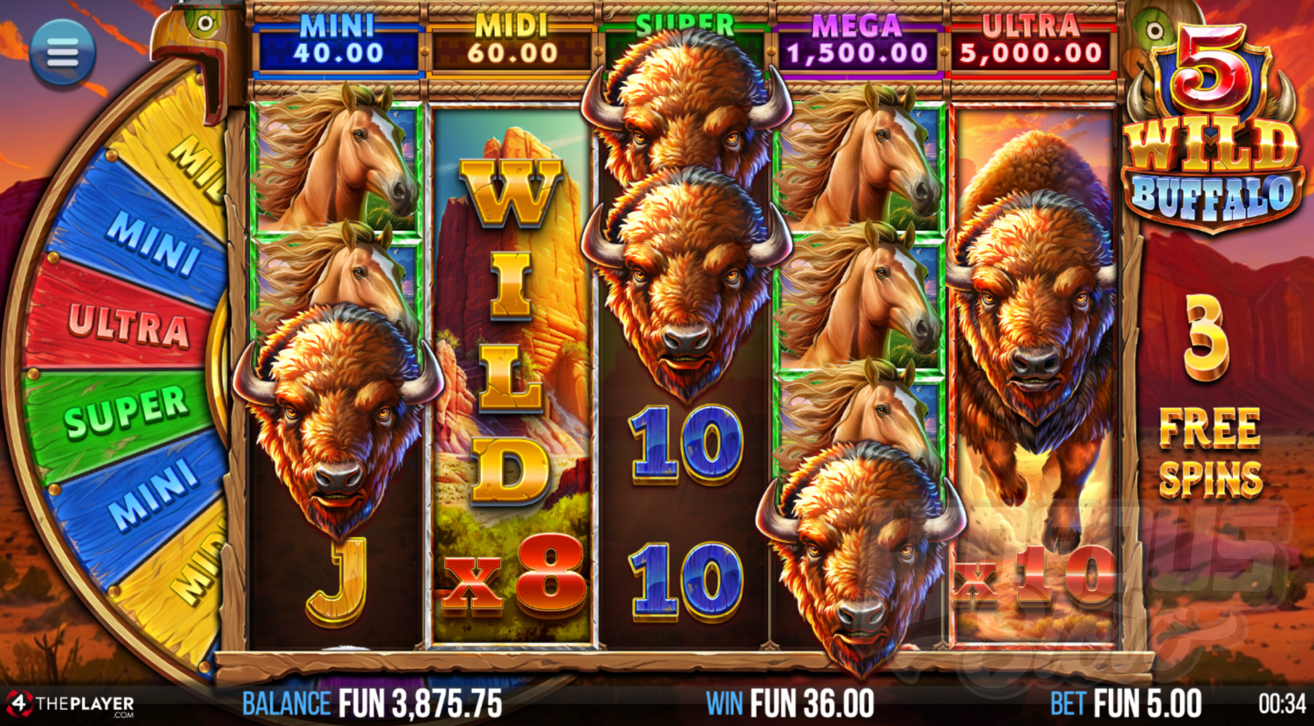 During Free Spins Any Wild Symbols That Land Will Fill The Reel and Gain a Multiplier up to x12