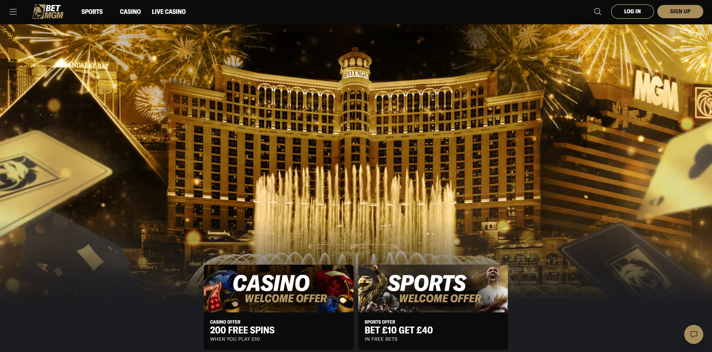 BetMGM Homepage