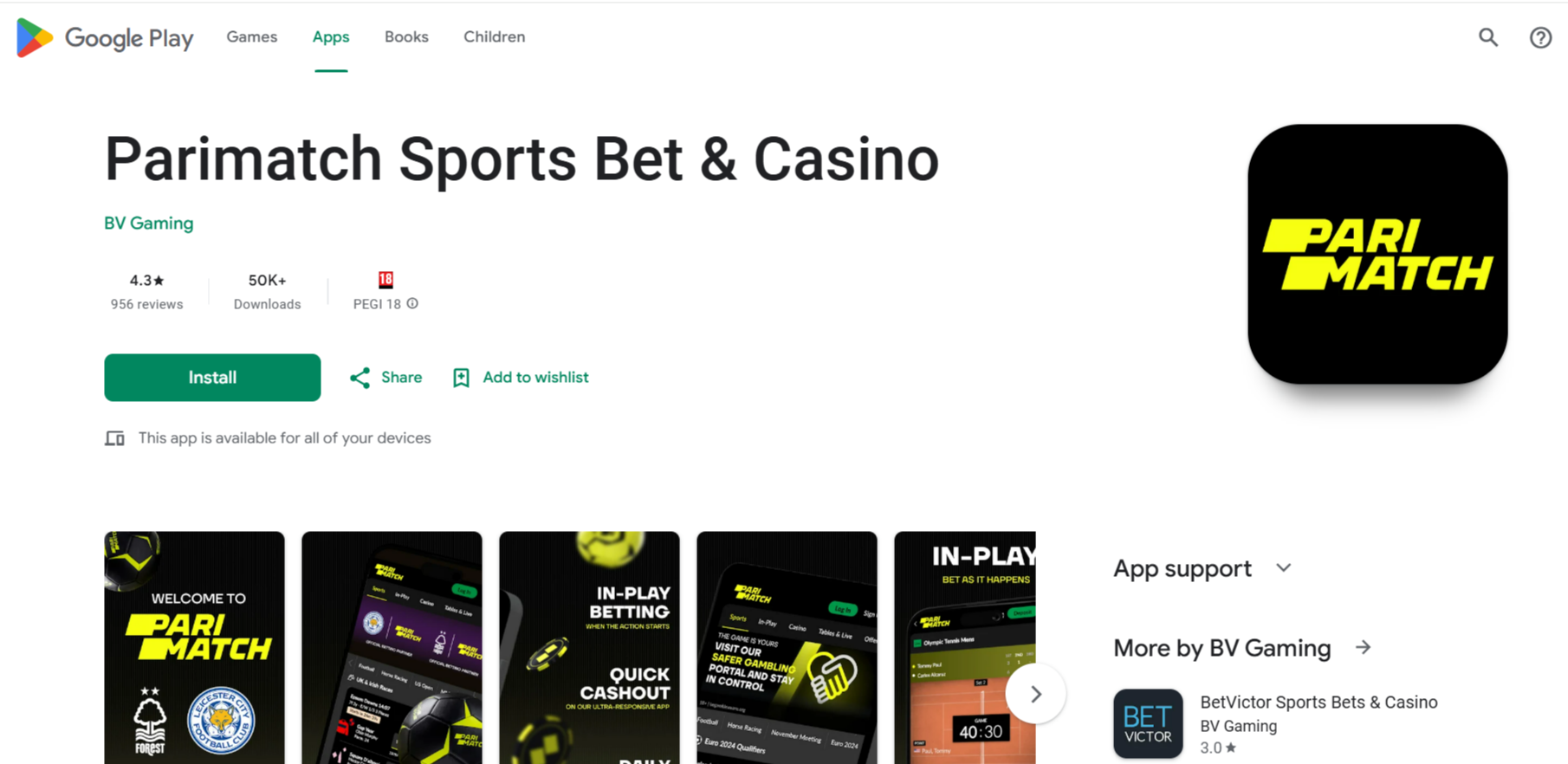 The Parimatch App For Android