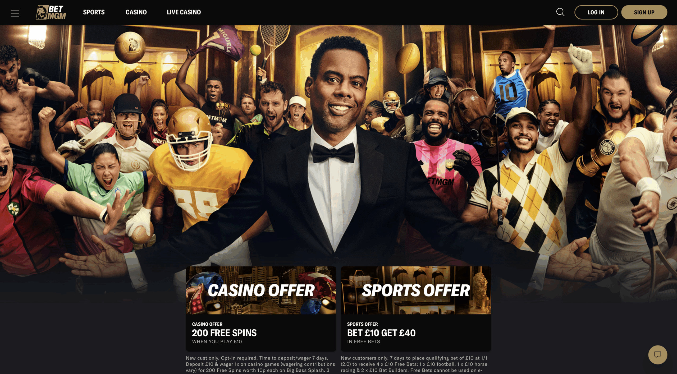 BetMGM Homepage