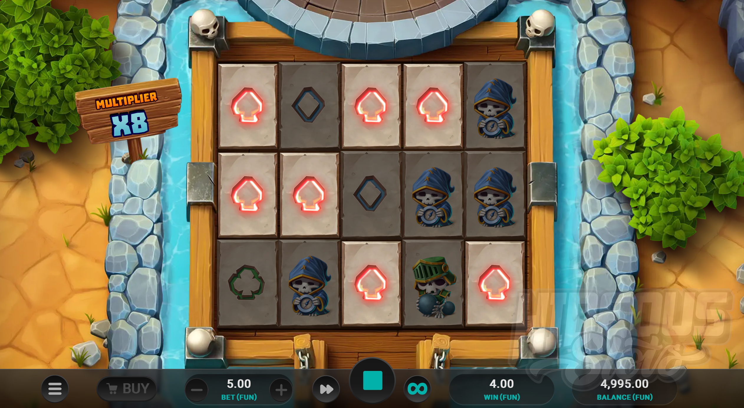 Each Base Game Win Activates the Respin Multiplier Feature That Sees the Current In-Game Multiplier Double