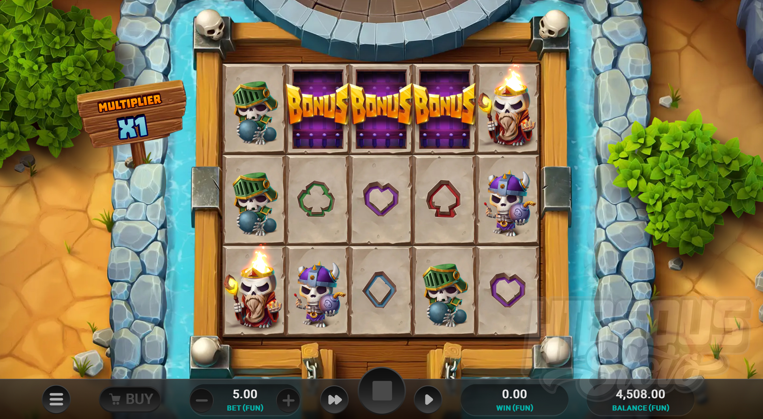 Land 3 Bonus Symbols to Trigger the Bonus Game