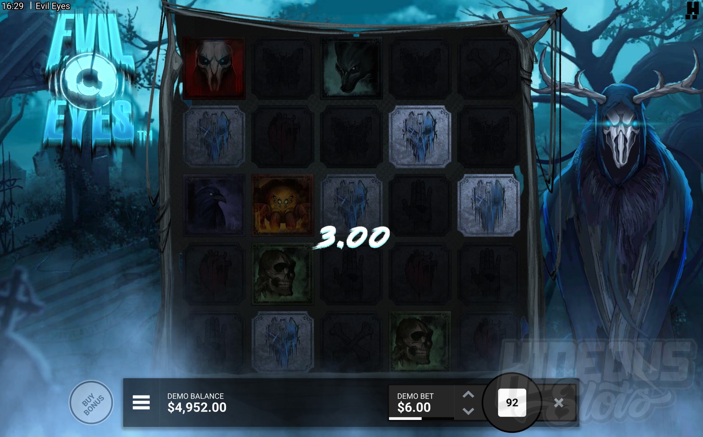 Evil Eyes Offers Players 3,125 Ways to Win