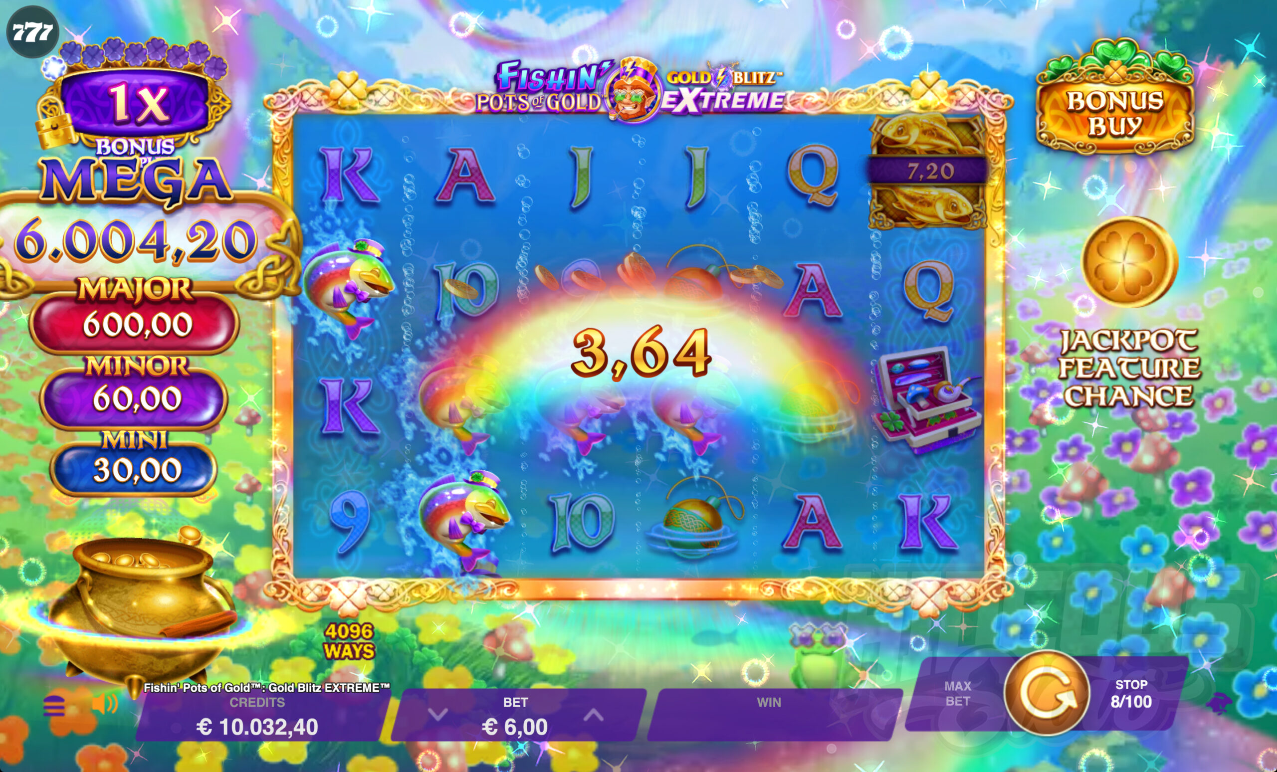 Fishin' Pots of Gold: Gold Blitz EXTREME Offers Players 4,096 Ways to Win