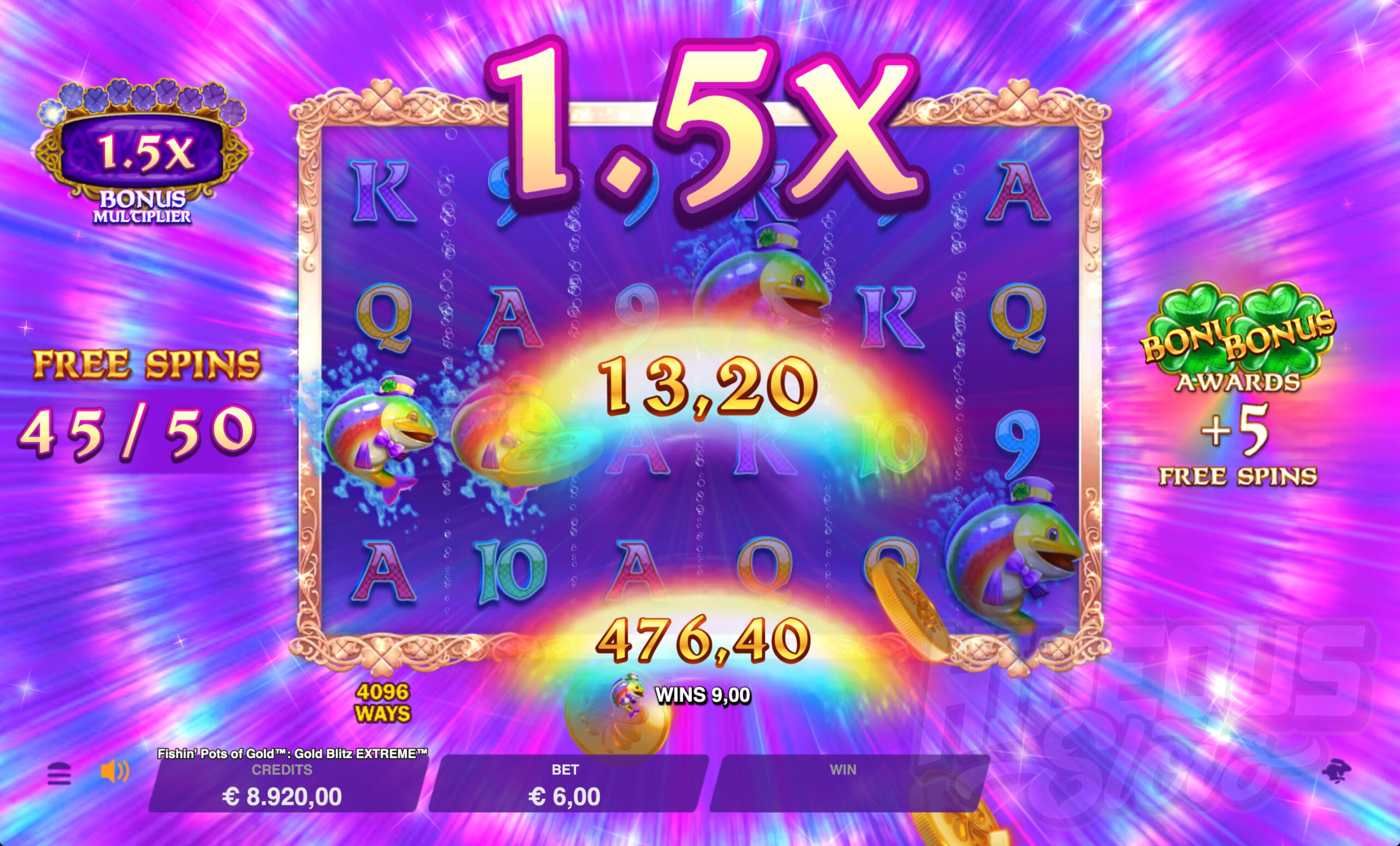 Fishin' Pots of Gold: Gold Blitz EXTREME Free Spins Bonus