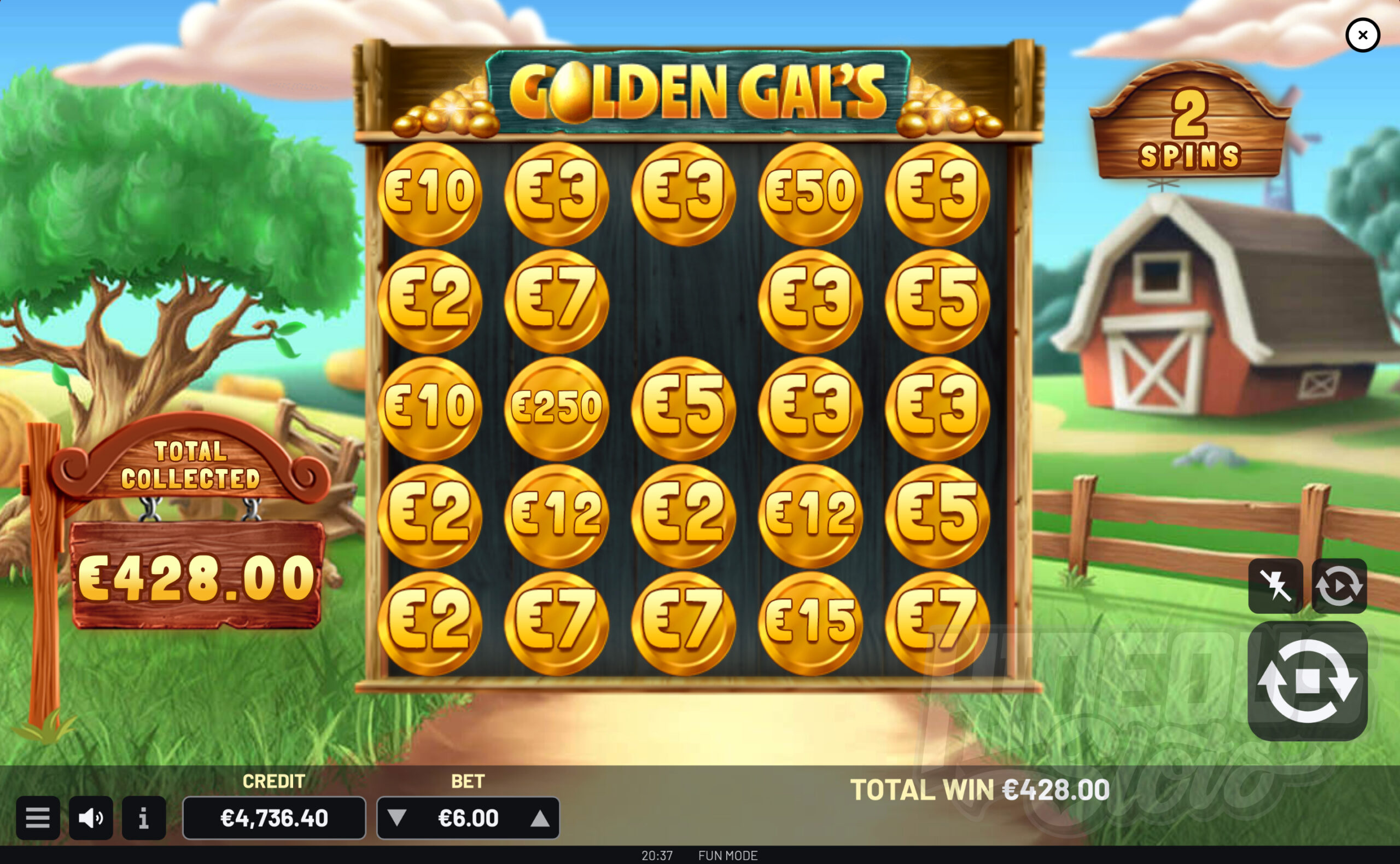 Golden Gal's Cash Respins