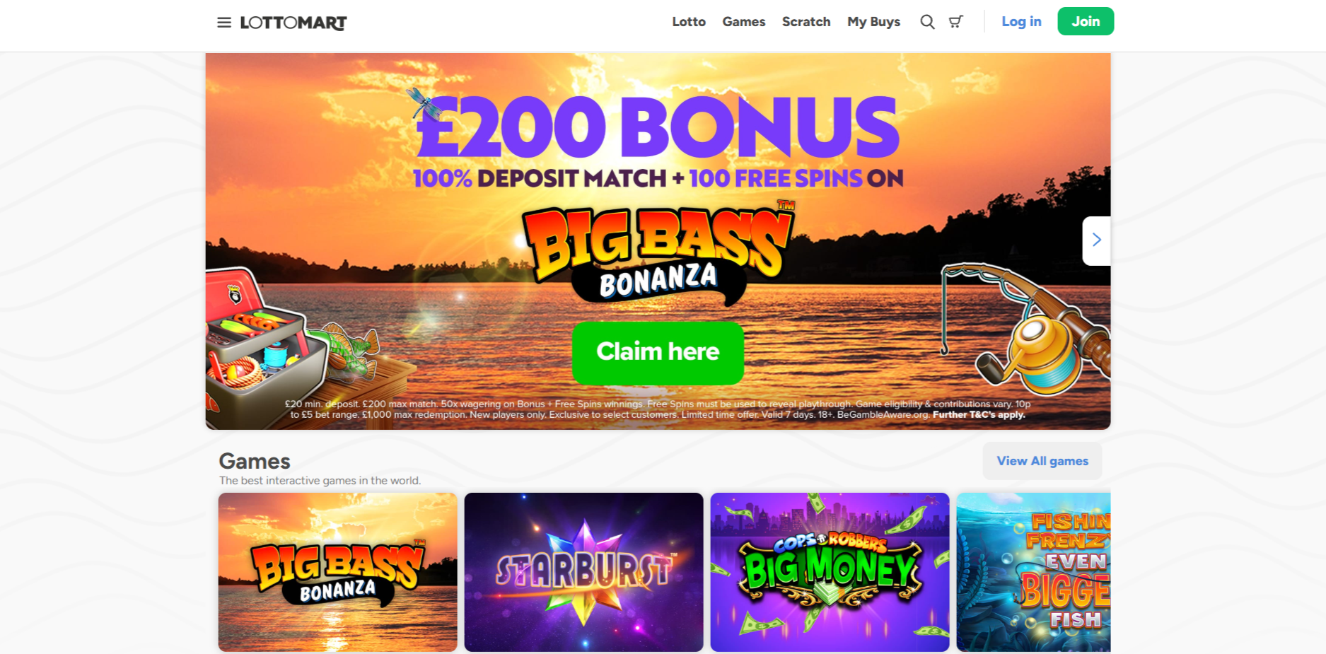 Lottomart Homepage
