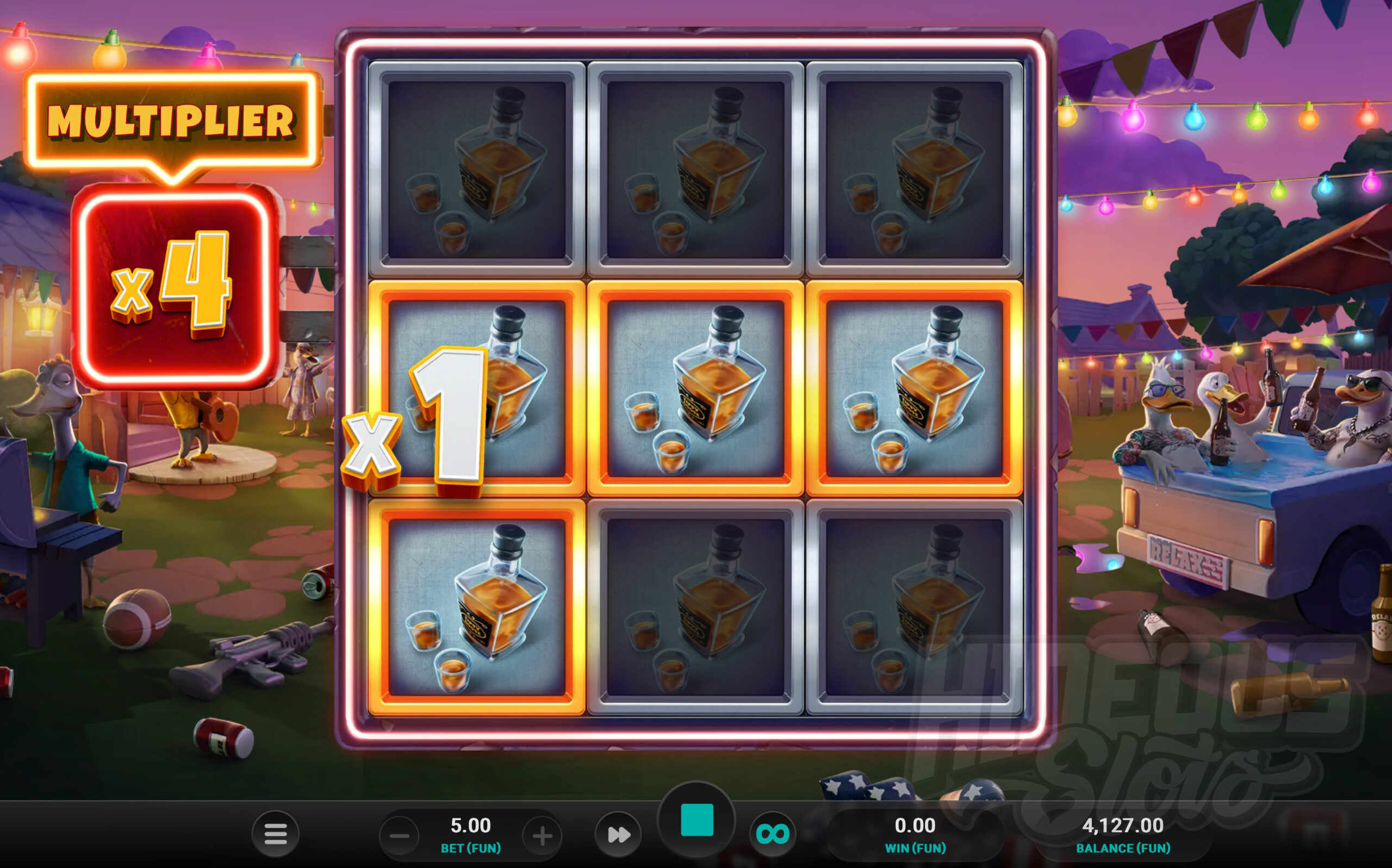 Quackin' Reels Multiplier Respins Feature