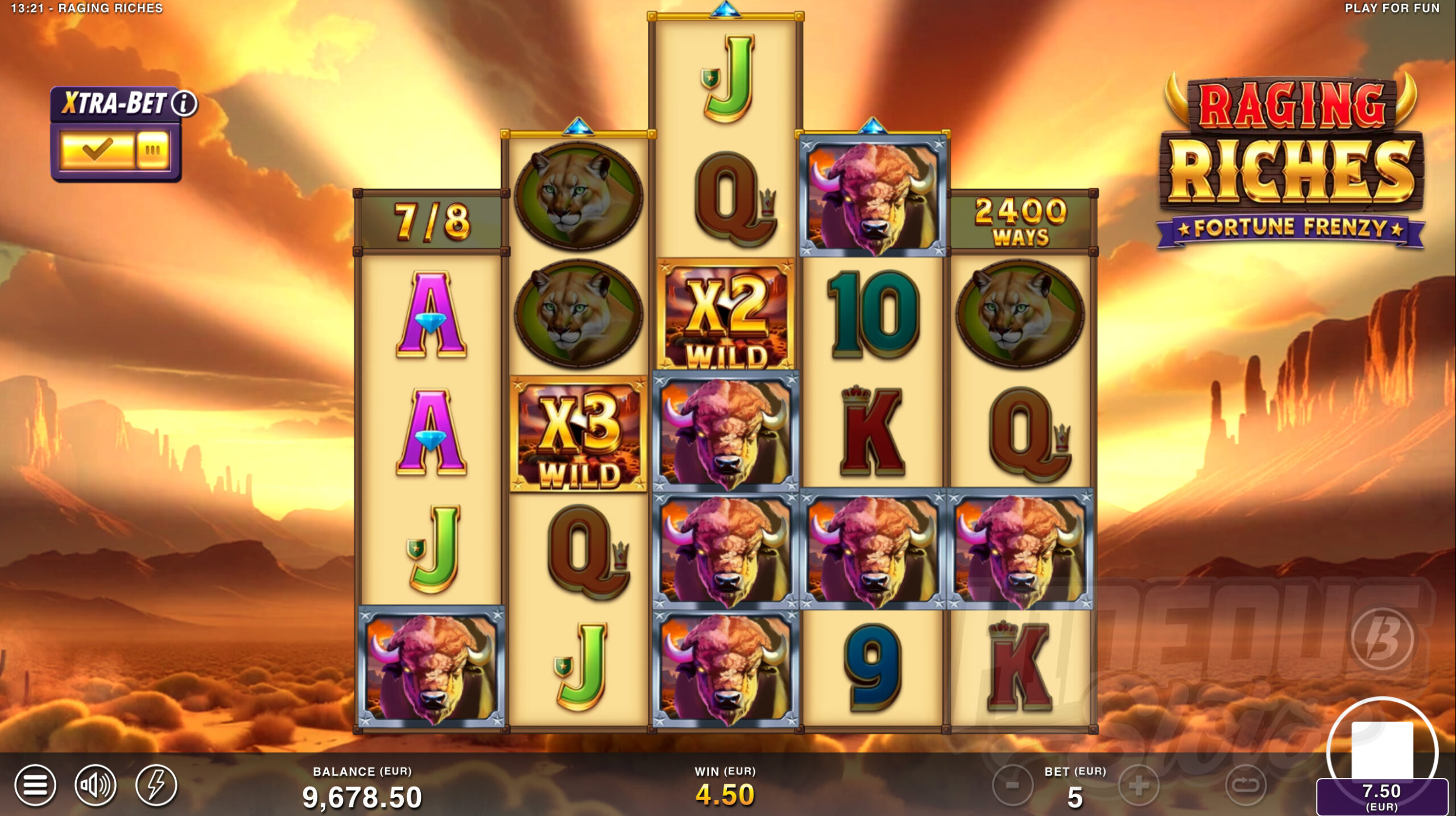 Wild Symbols That Land During the Free Spins Bonus Gain a Random Multiplier of x2 or x3