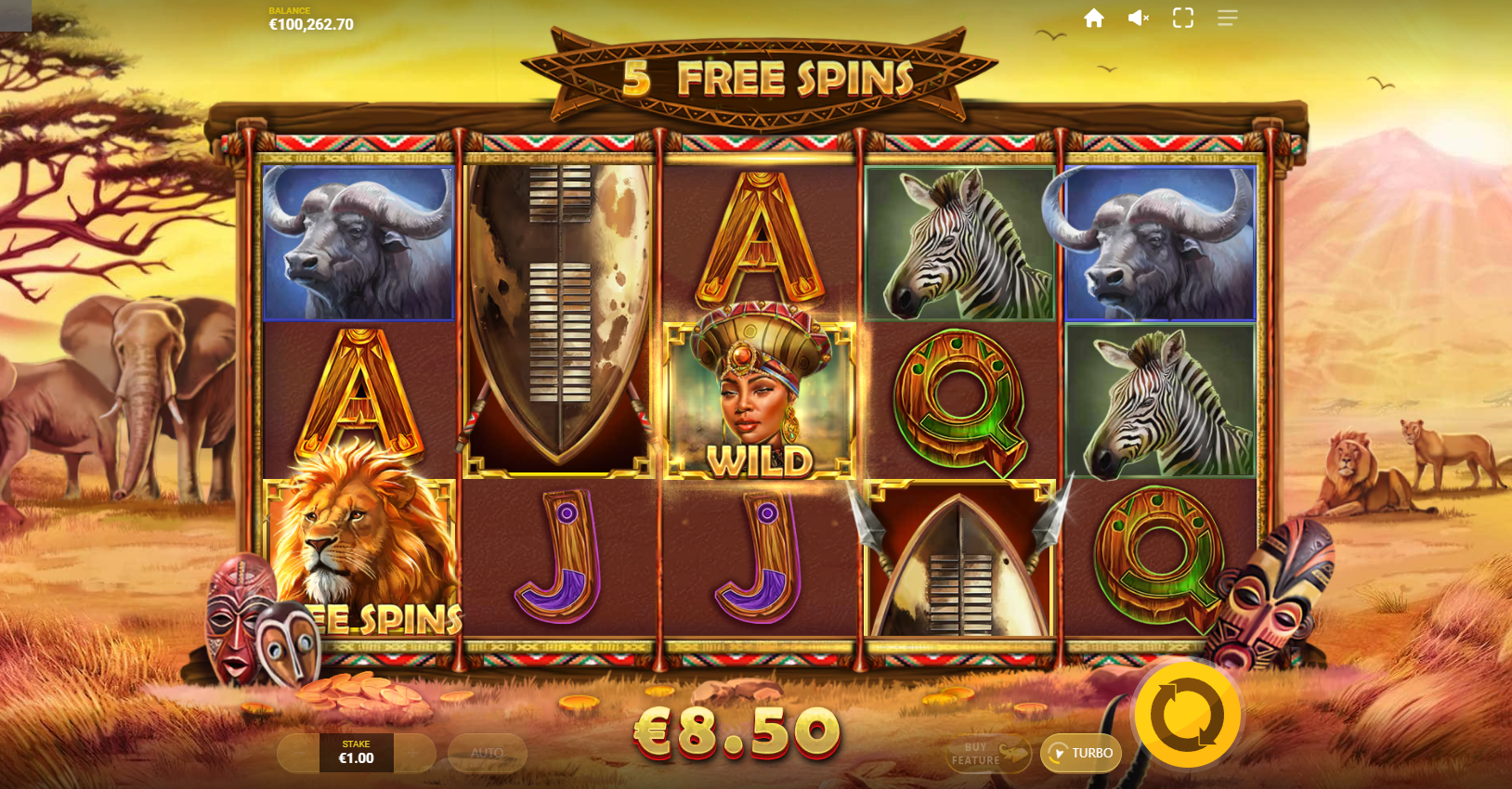 Savannah Pride Free Spins