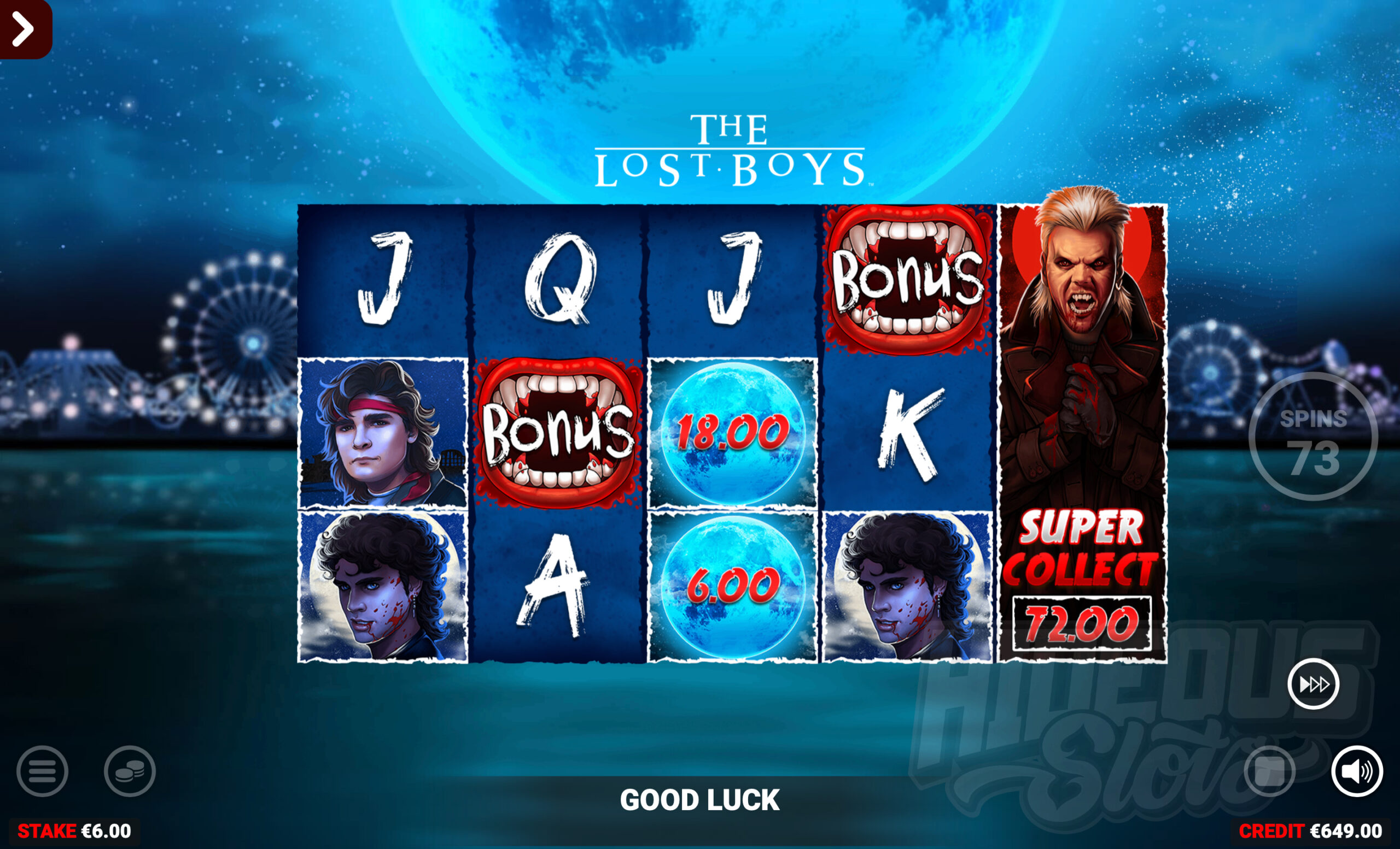 The Lost Boys Cash Collect Feature