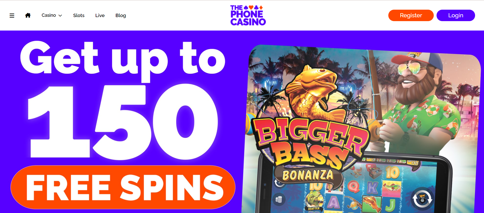 The Phone Casino Homepage