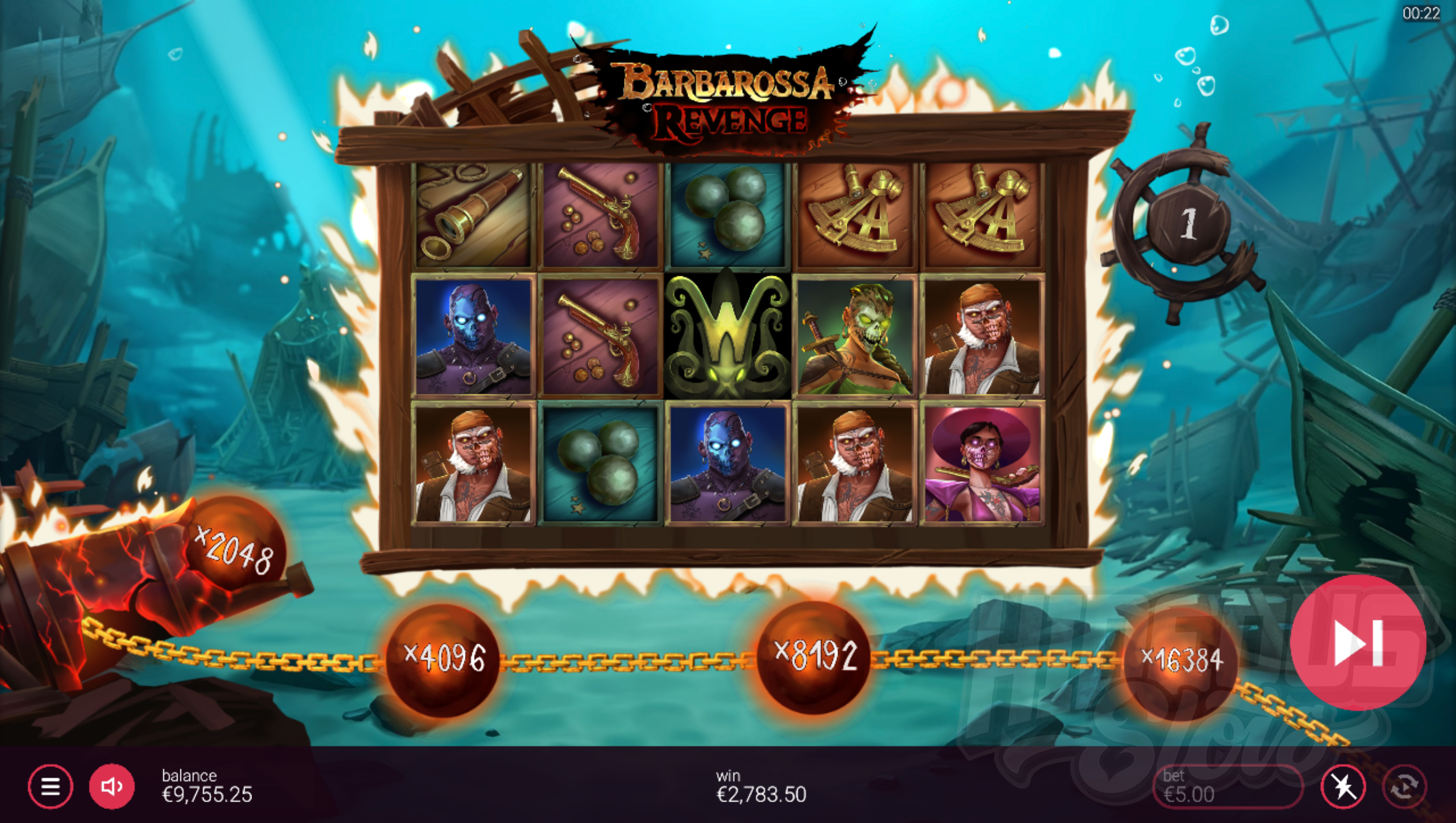 Barbarossa Revenge Free Spins