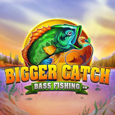 Bigger Catch Bass Fishing Logo