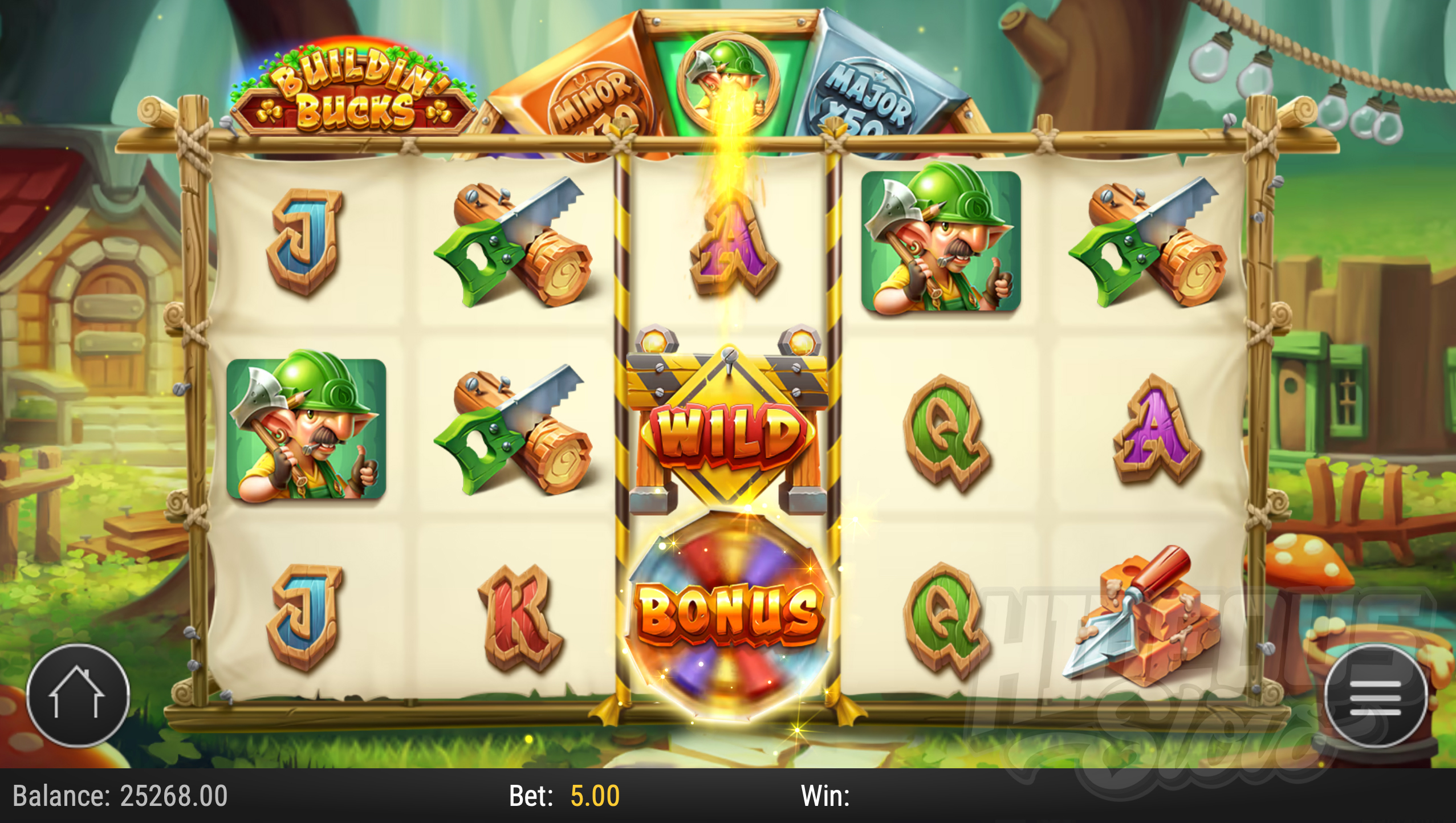 Land Bonus Scatters to Win a Prize From the Wheel