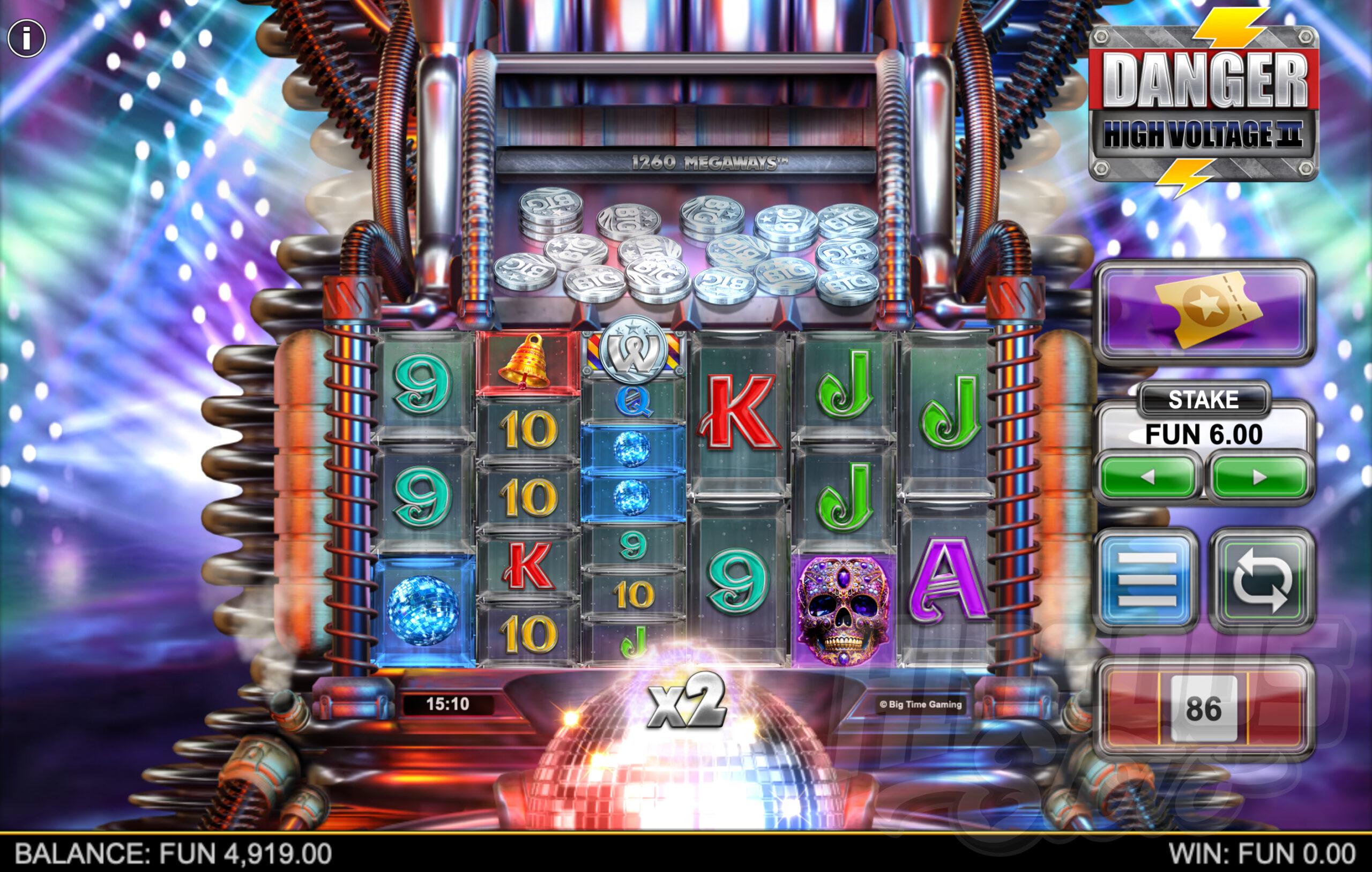 The Megadozer Above the Reels May Deliver 1 or More Bonus Coins on any Spin or Reaction