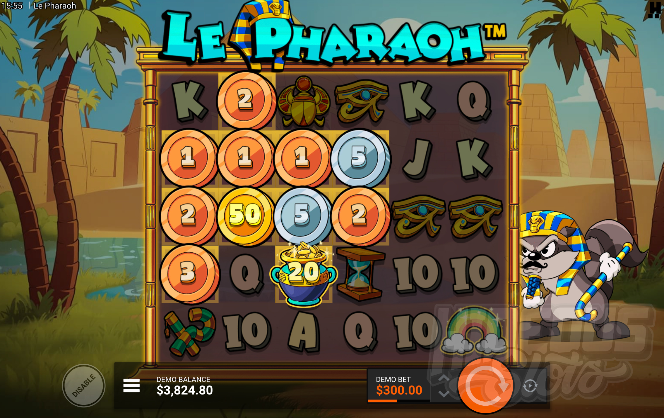 Le Pharaoh Golden Riches Feature