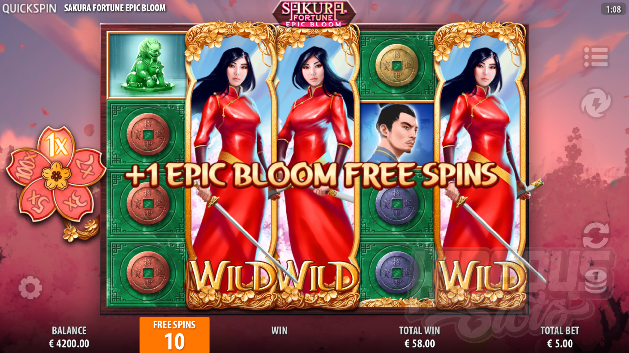 Landing Princess Wilds During Either Free Spins Feature Will Award an Additional +1 Spins