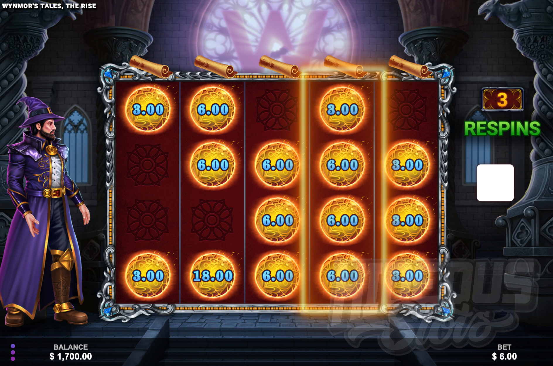 Wynmor's Tales Lock n Spin Bonus