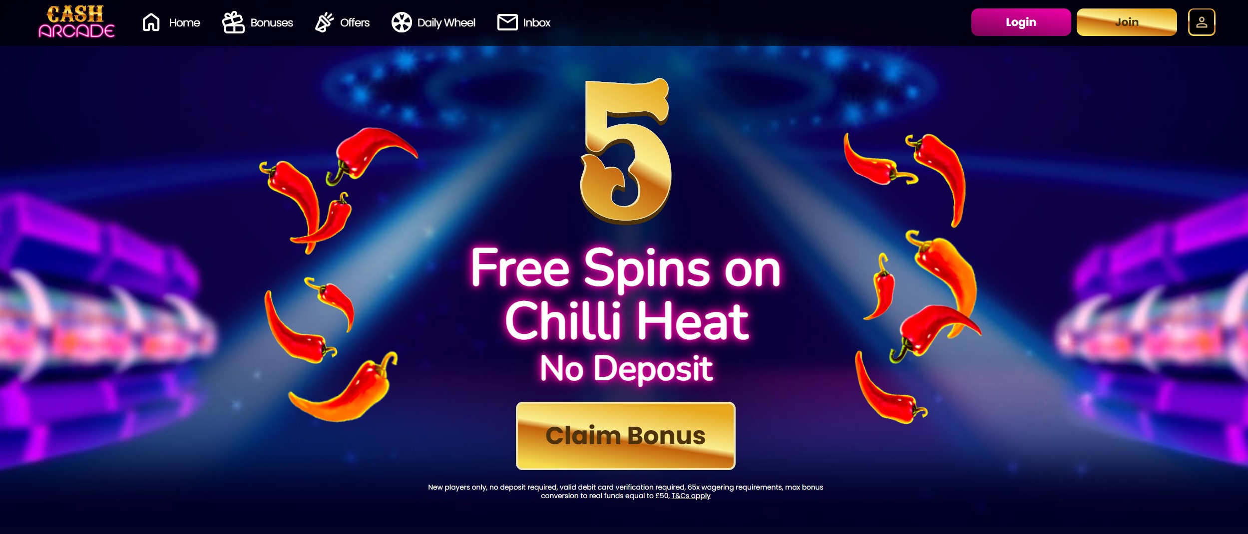 Cash Arcade Homepage