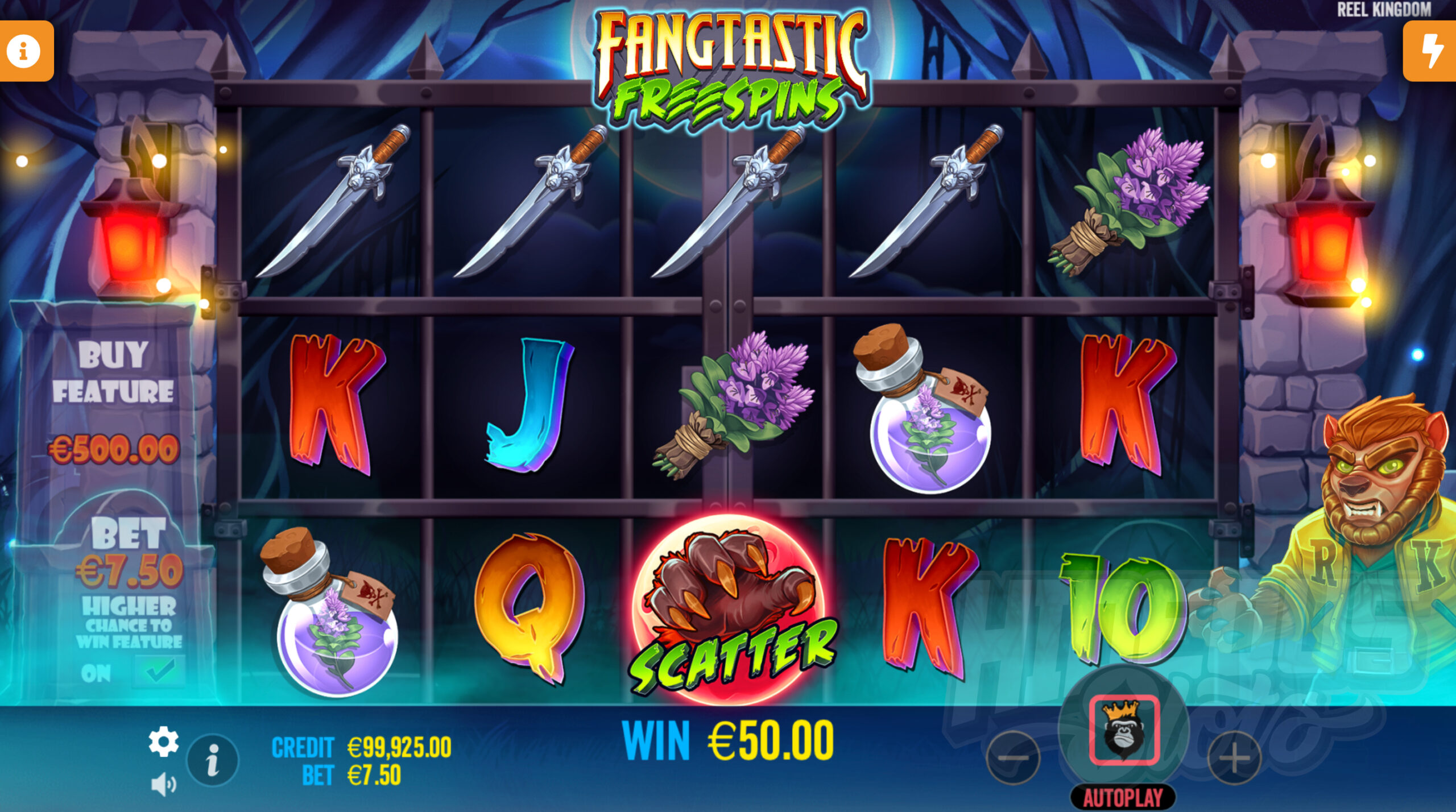 Fangtastic Freespins Offers Players 10 Fixed Win Lines