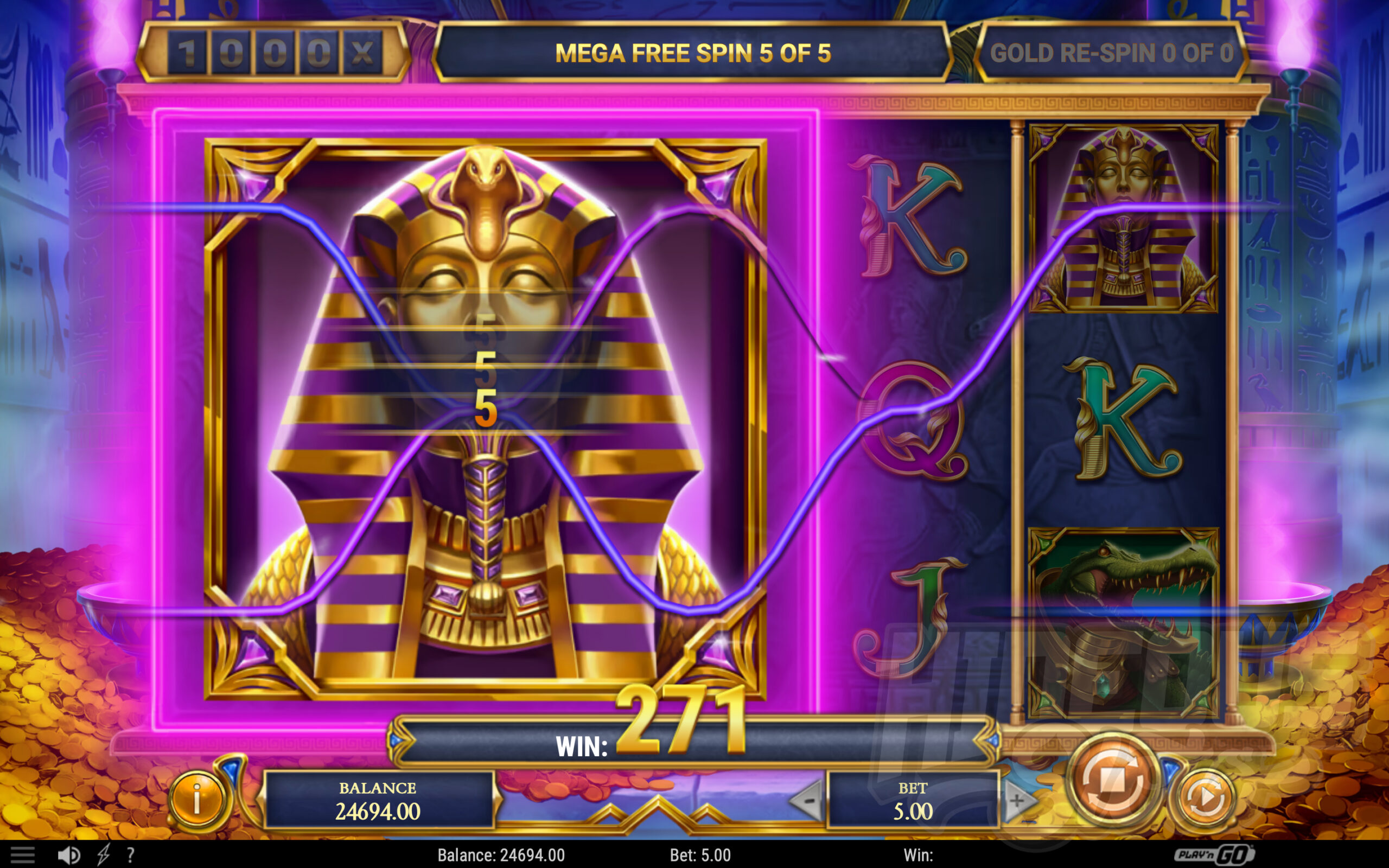 Legion Gold and the Sphinx of Dead Mega Free Spins