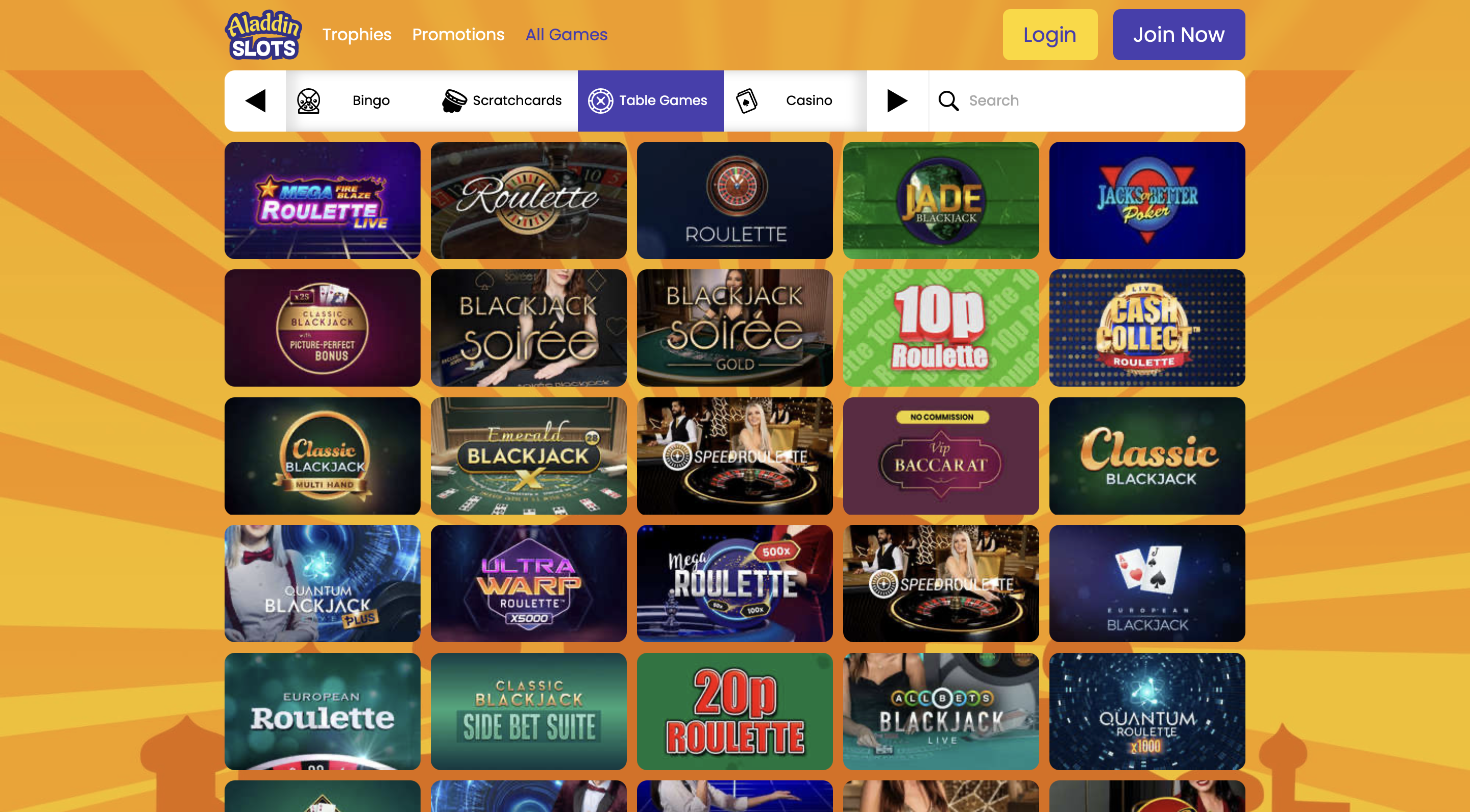 Aladdin Slots Live Casino