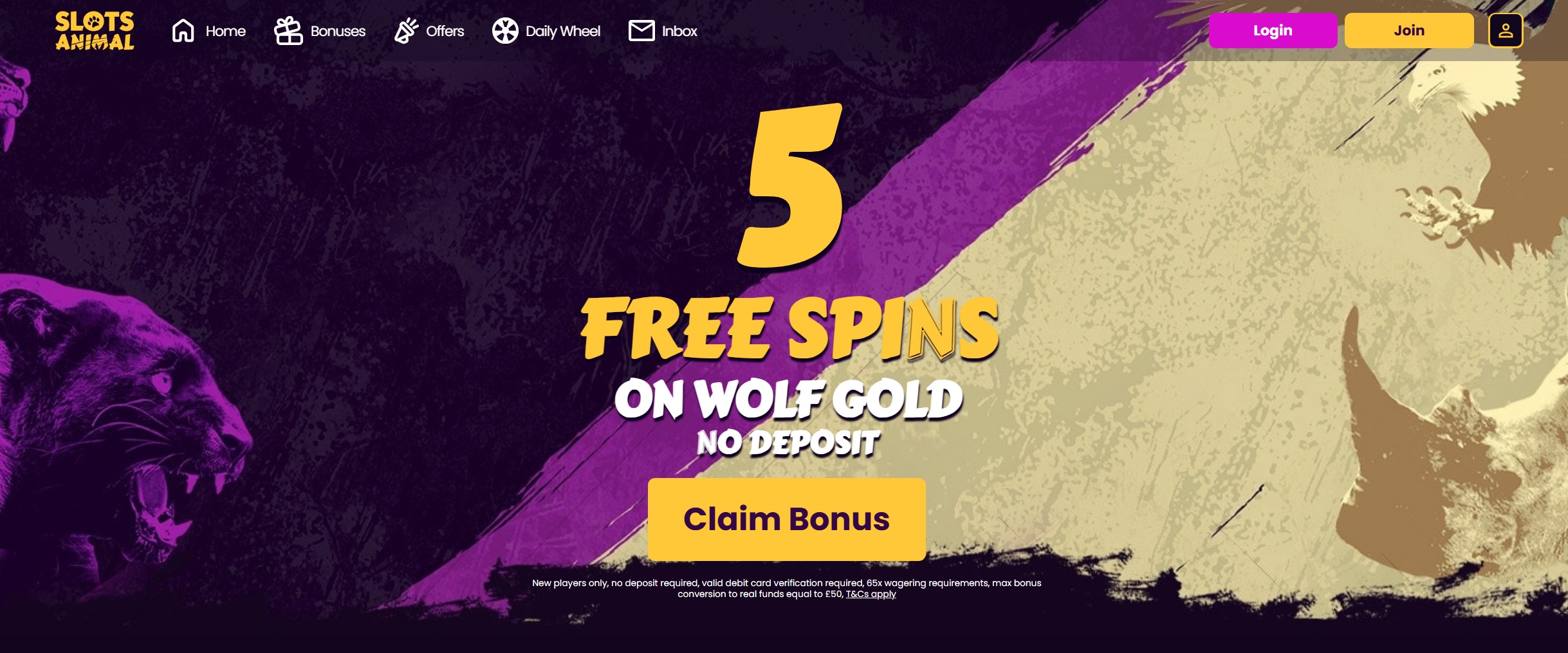 Slots Animal Welcome Bonus