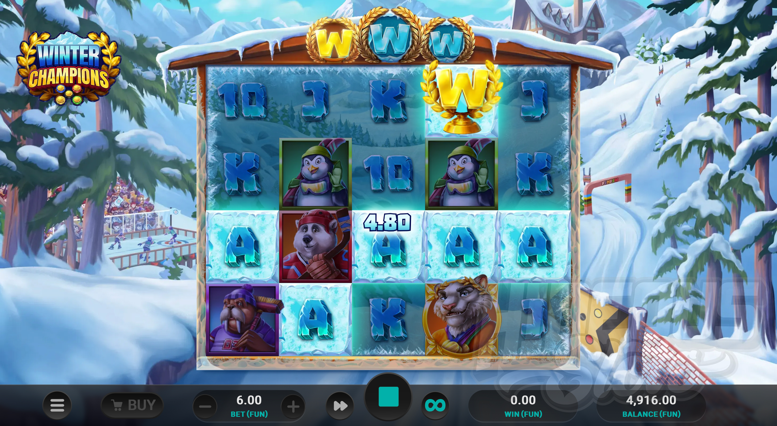 Winter Champions Offers Players 1,024 Ways to Win