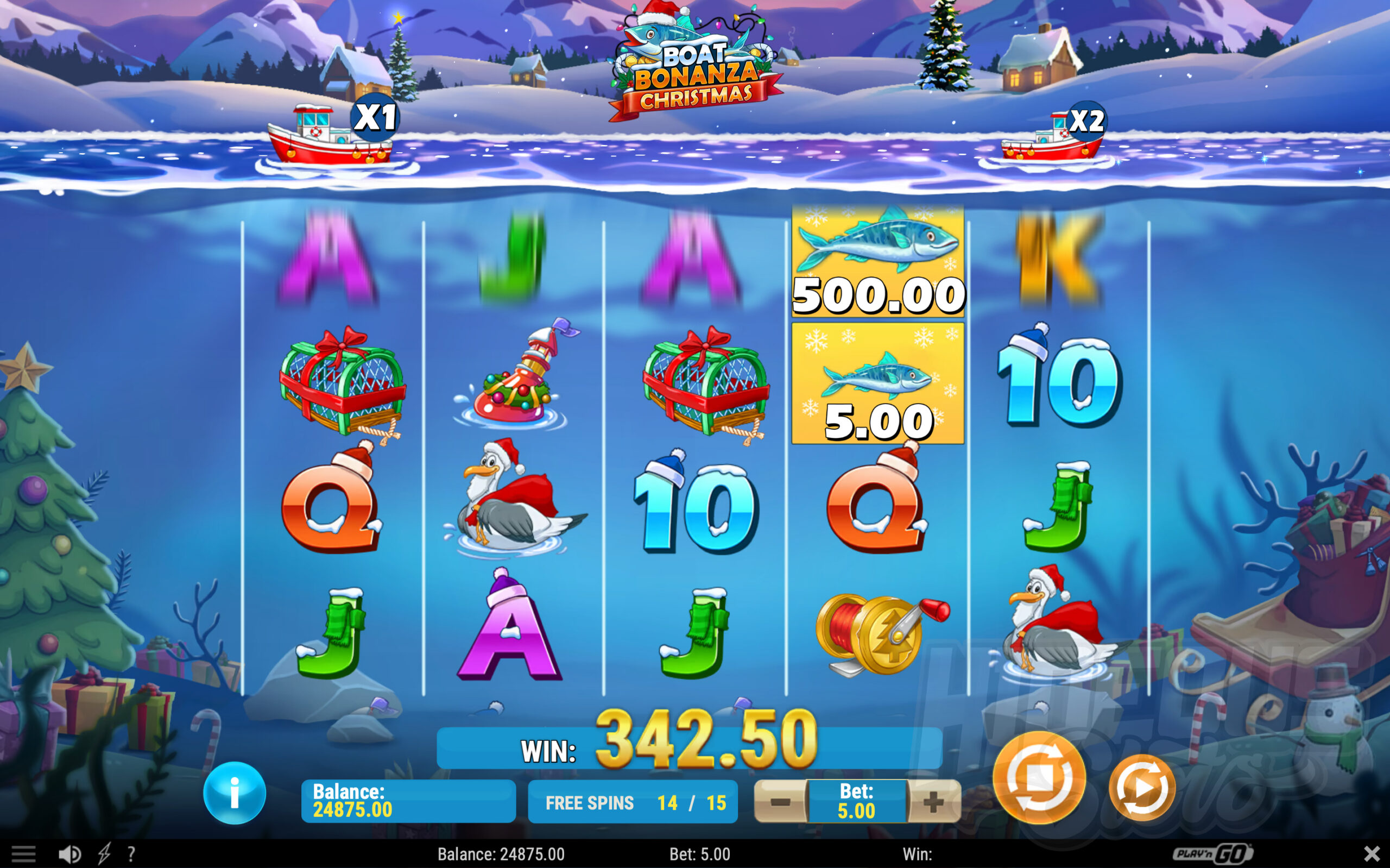 Boat Bonanza Christmas Free Spins