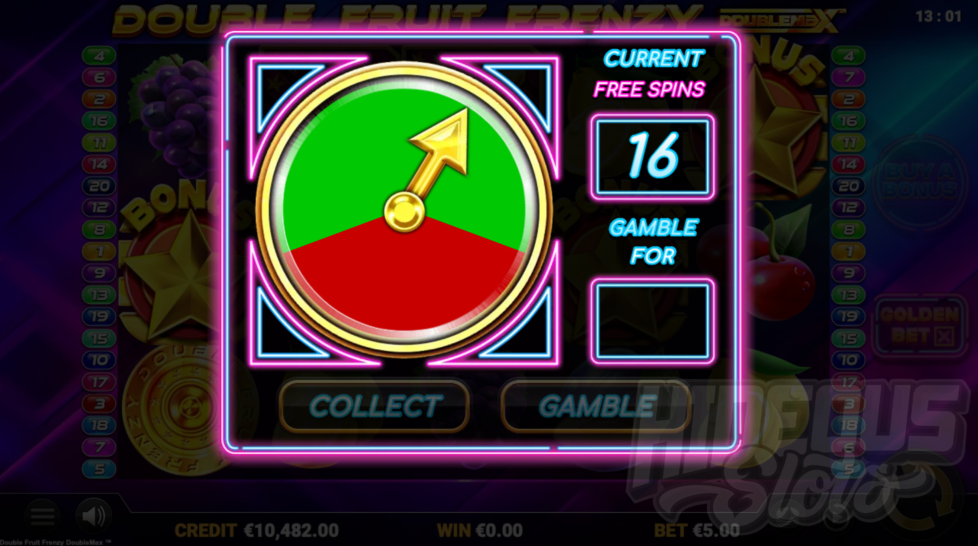 Before Starting Free Spins, Players Can Gamble For a Chance of Winning up to 16 Free Spins