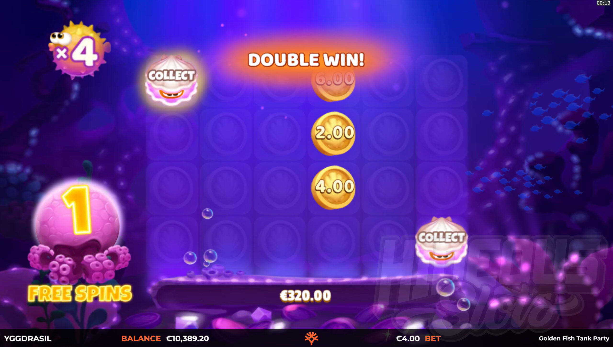 Golden Fish Tank Party Cash Party Free Spins