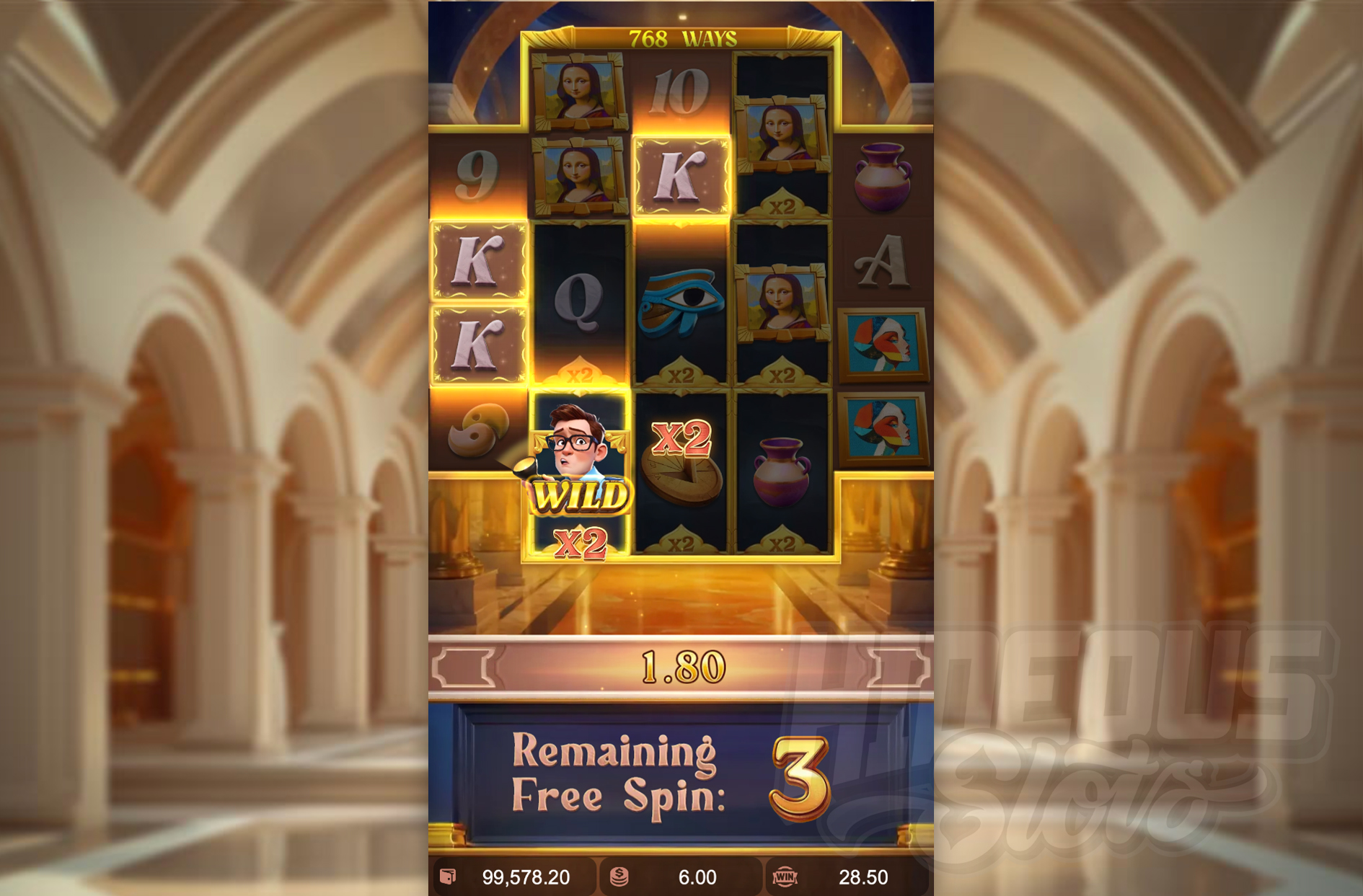 Museum Mystery Free Spins Feature