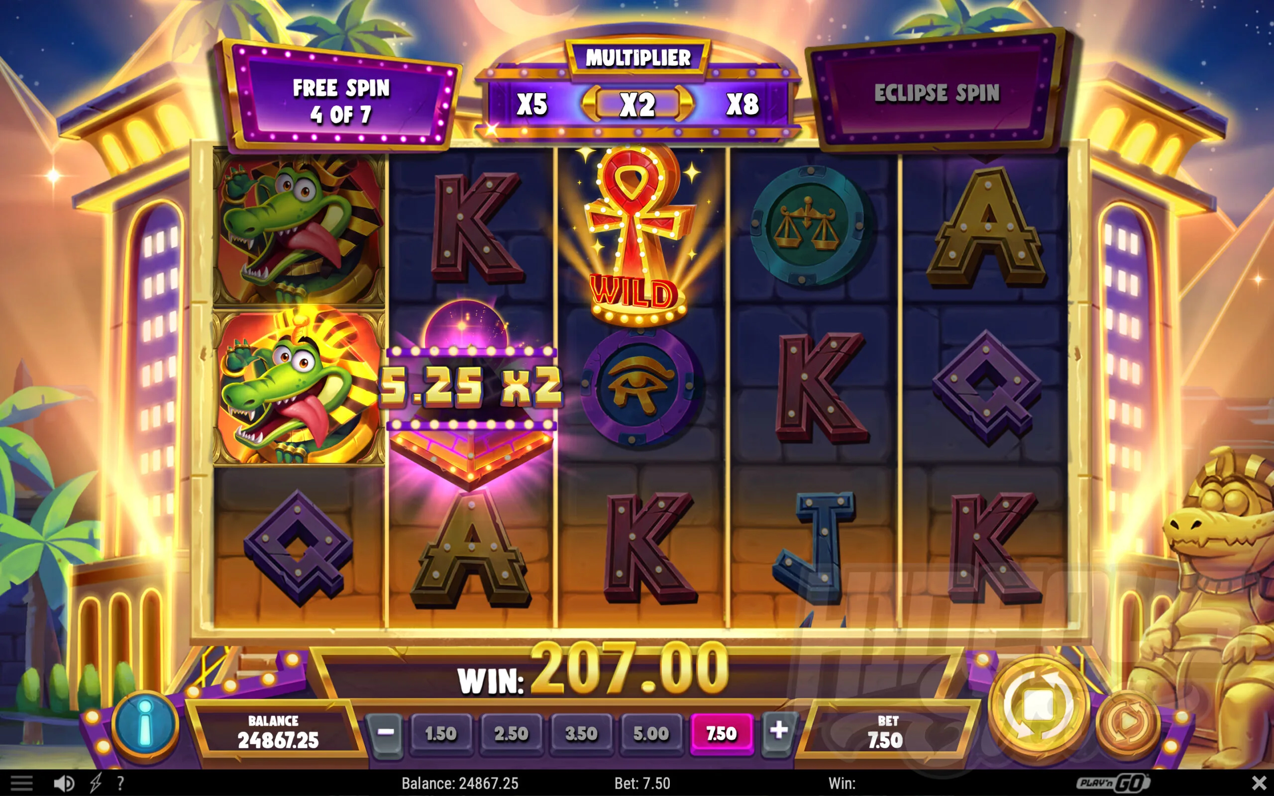 During Free Spins a Multiplier is Active On Every Spin