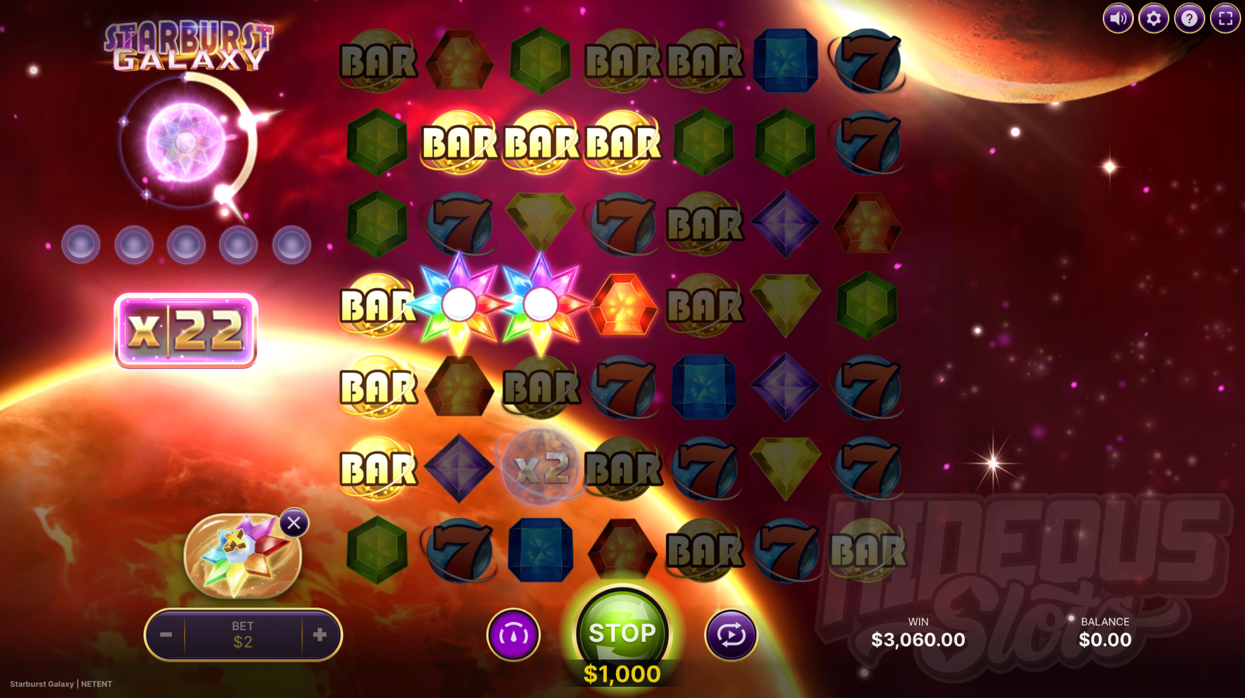 Starburst Galaxy Galaxy Star Bonanza Feature