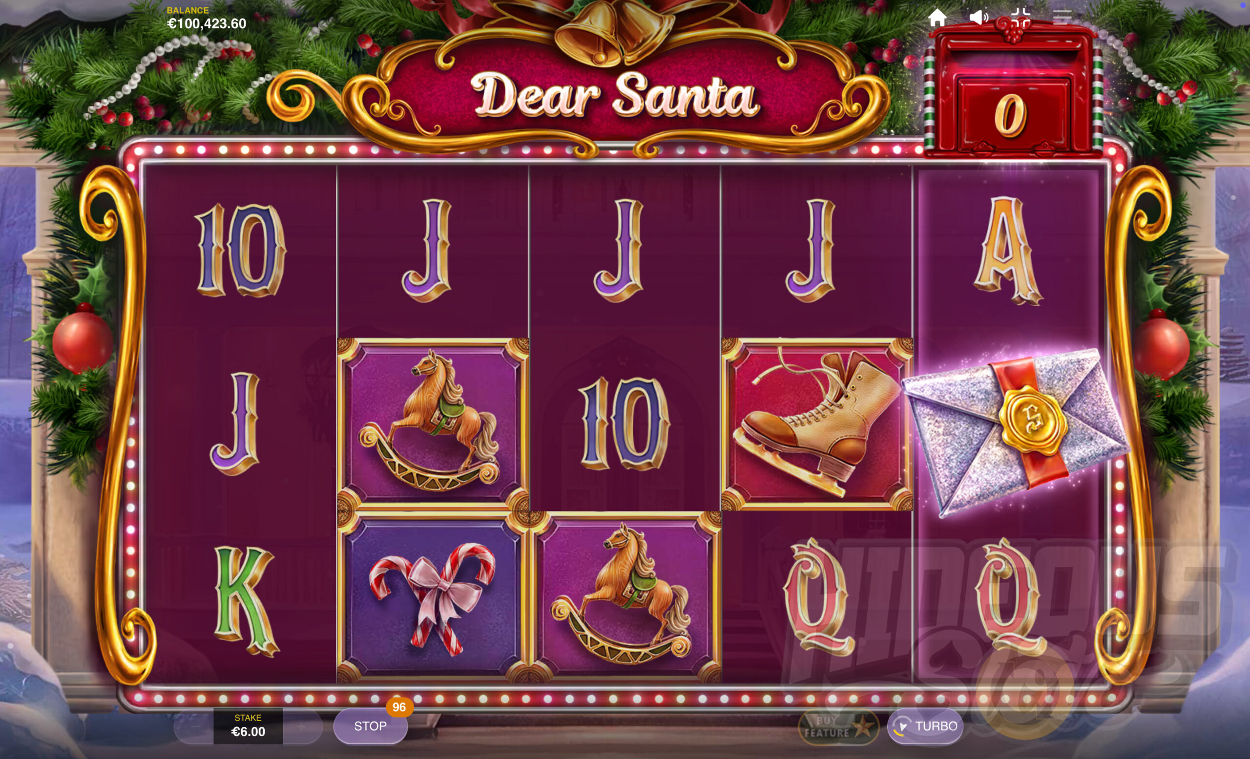 Collect Christmas Letters in the Base Game for Guaranteed Christmas Present Wilds in Free Spins